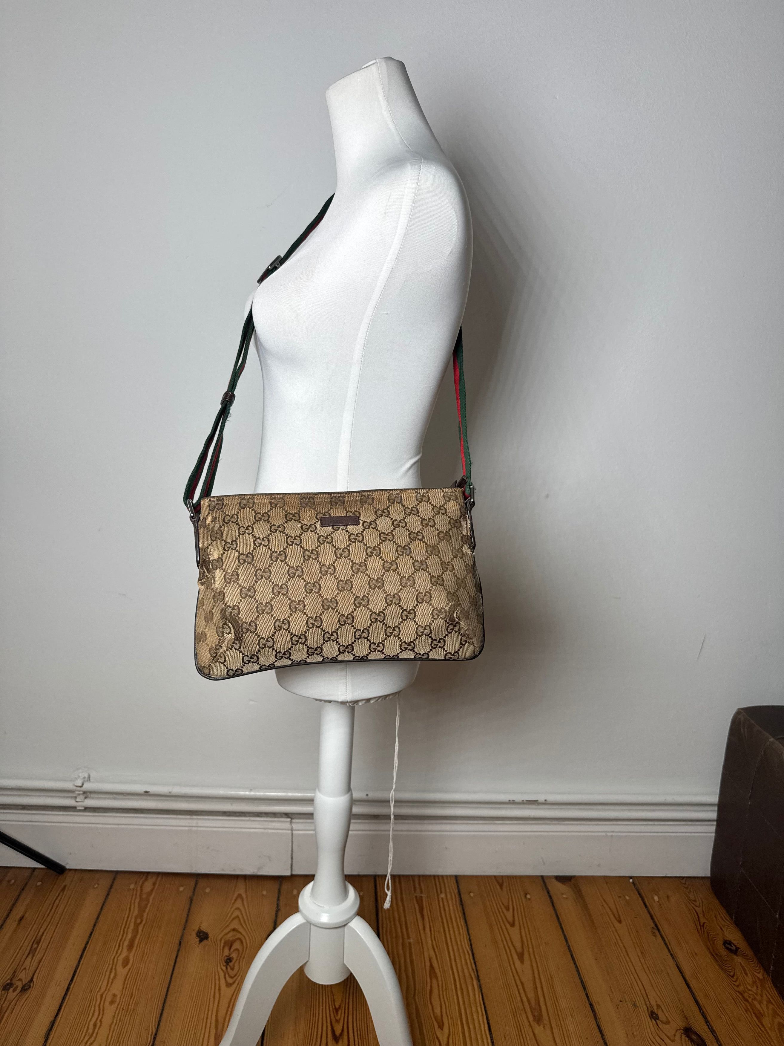 Gucci Vintage Multiway Monogram Bag Beige Brown Size ONE SIZE - 5 Thumbnail