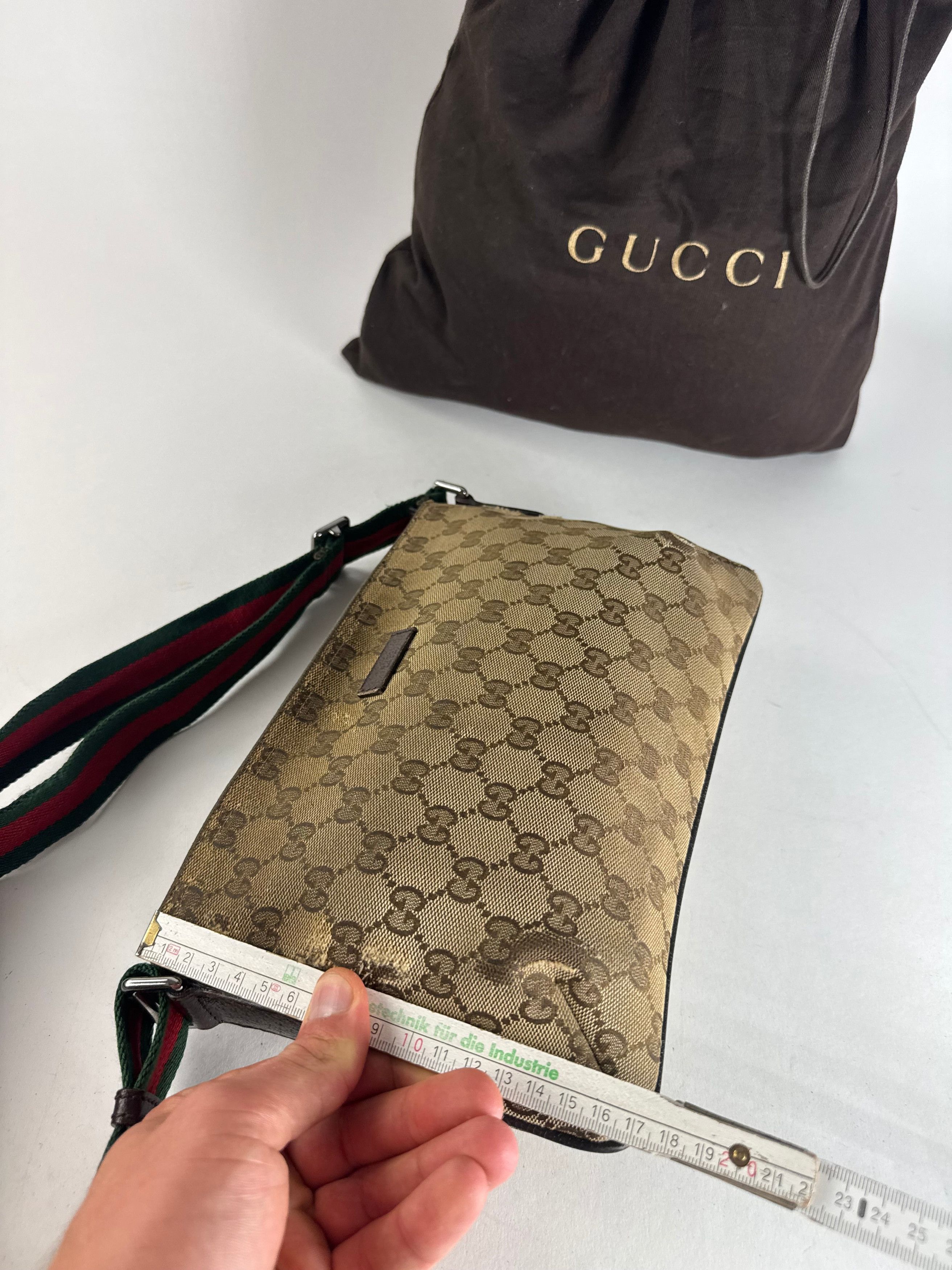 Gucci Vintage Multiway Monogram Bag Beige Brown Size ONE SIZE - 13 Thumbnail