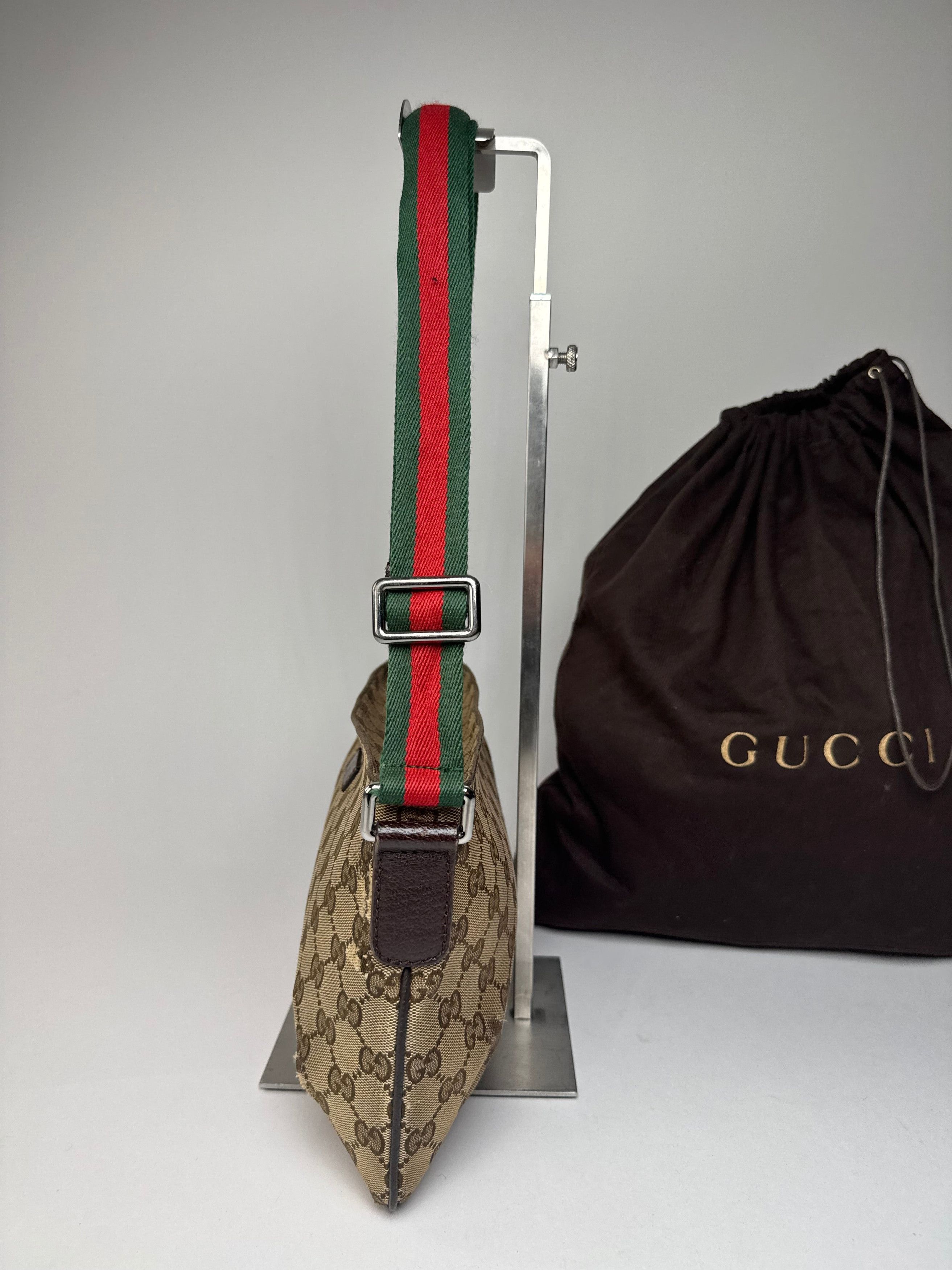 Gucci Vintage Multiway Monogram Bag Beige Brown Size ONE SIZE - 9 Thumbnail