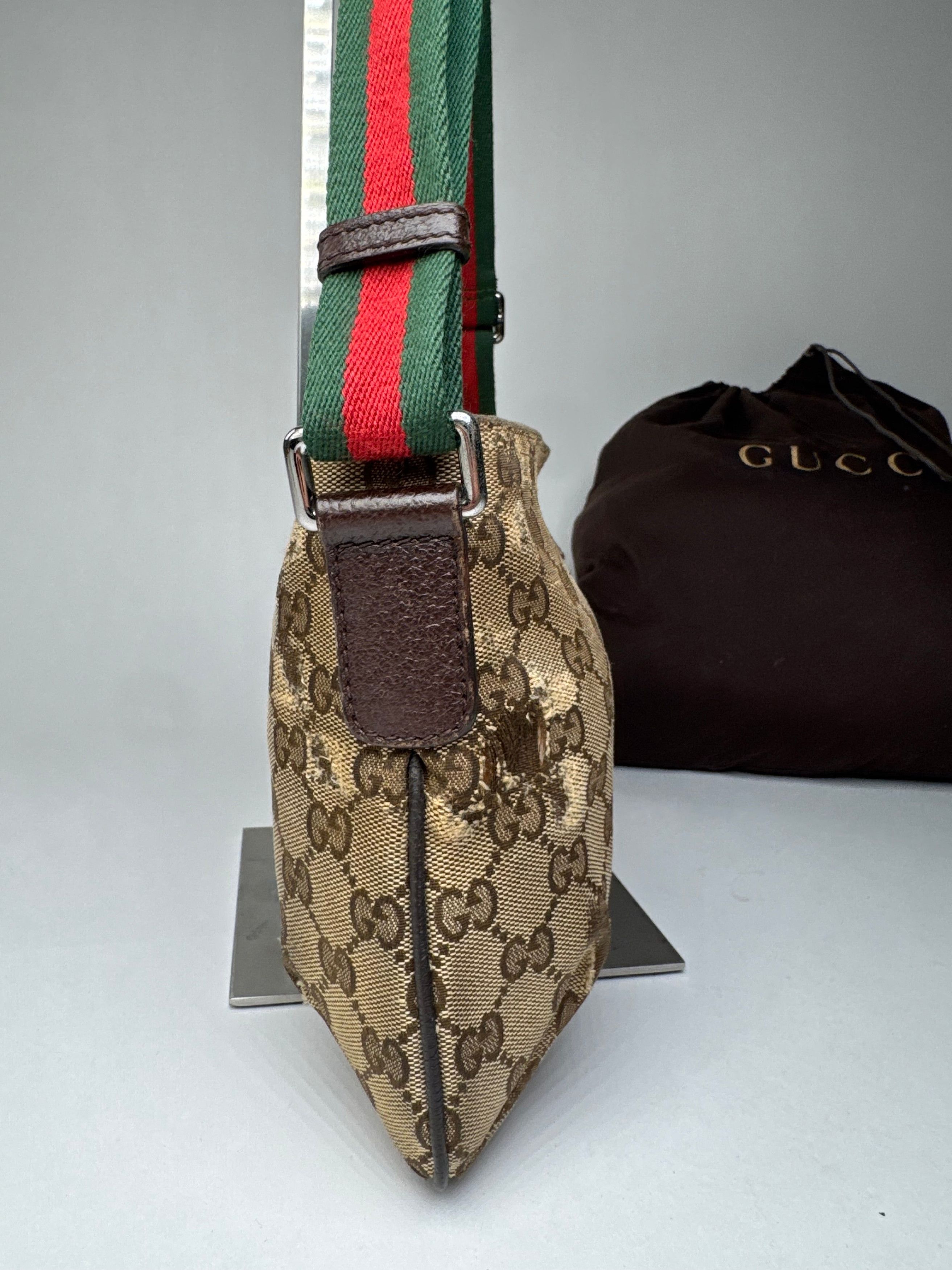 Gucci Vintage Multiway Monogram Bag Beige Brown Size ONE SIZE - 11 Thumbnail