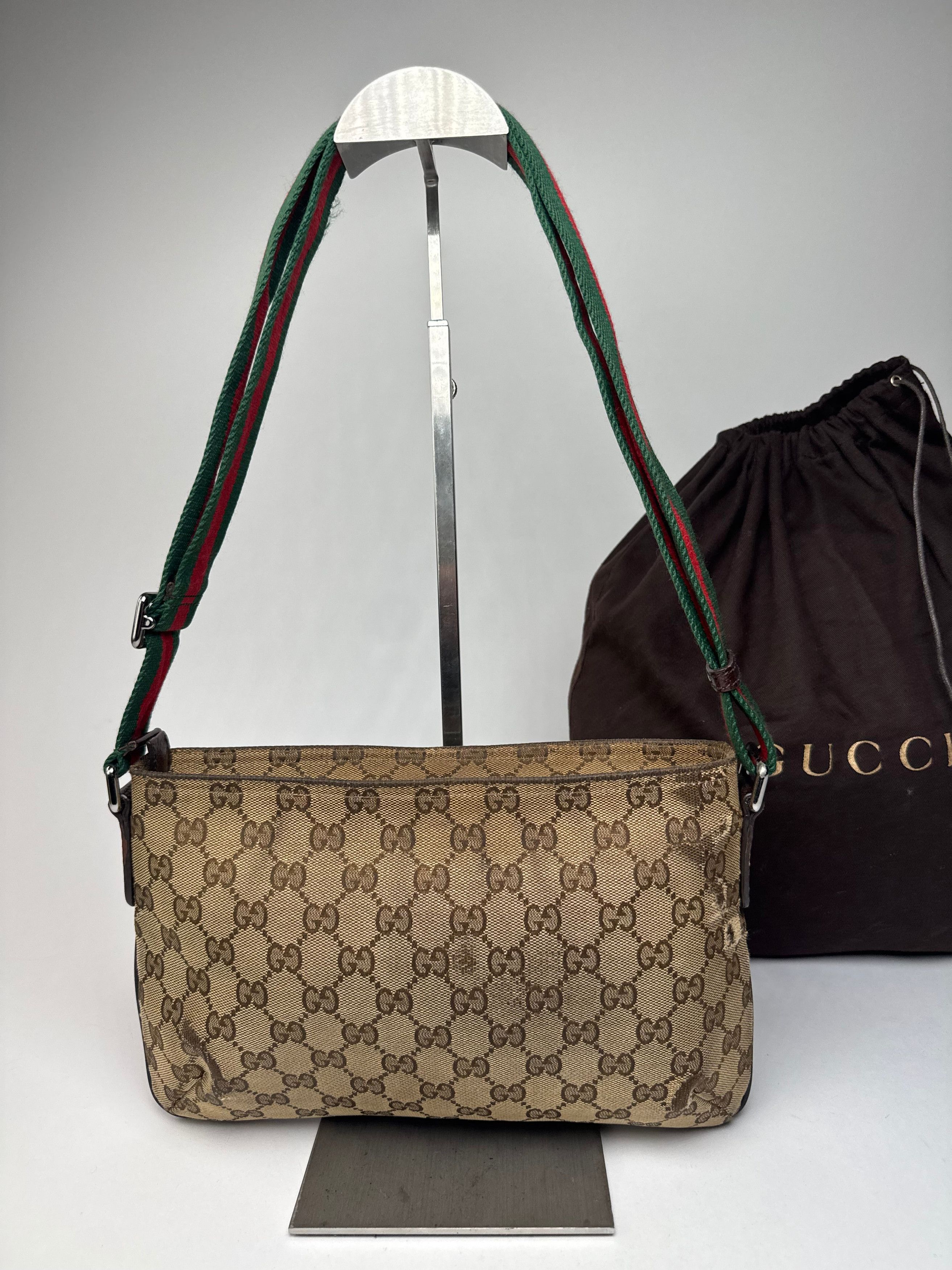 Gucci Vintage Multiway Monogram Bag Beige Brown Size ONE SIZE - 10 Thumbnail
