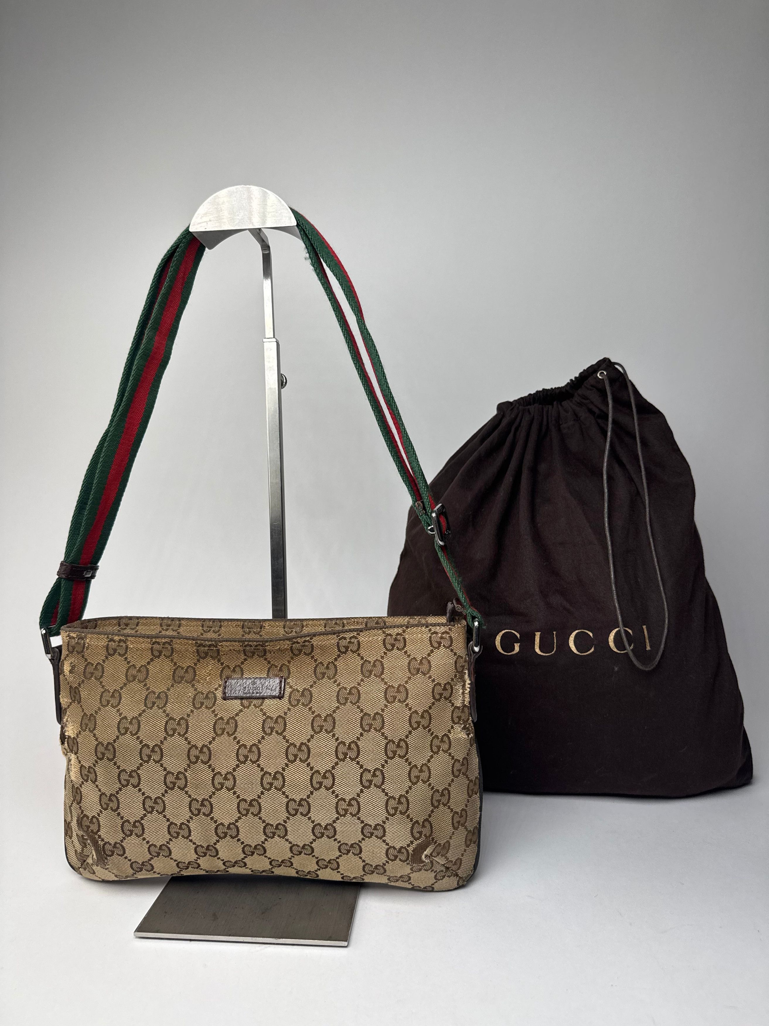 Gucci Vintage Multiway Monogram Bag Beige Brown Size ONE SIZE - 14 Thumbnail