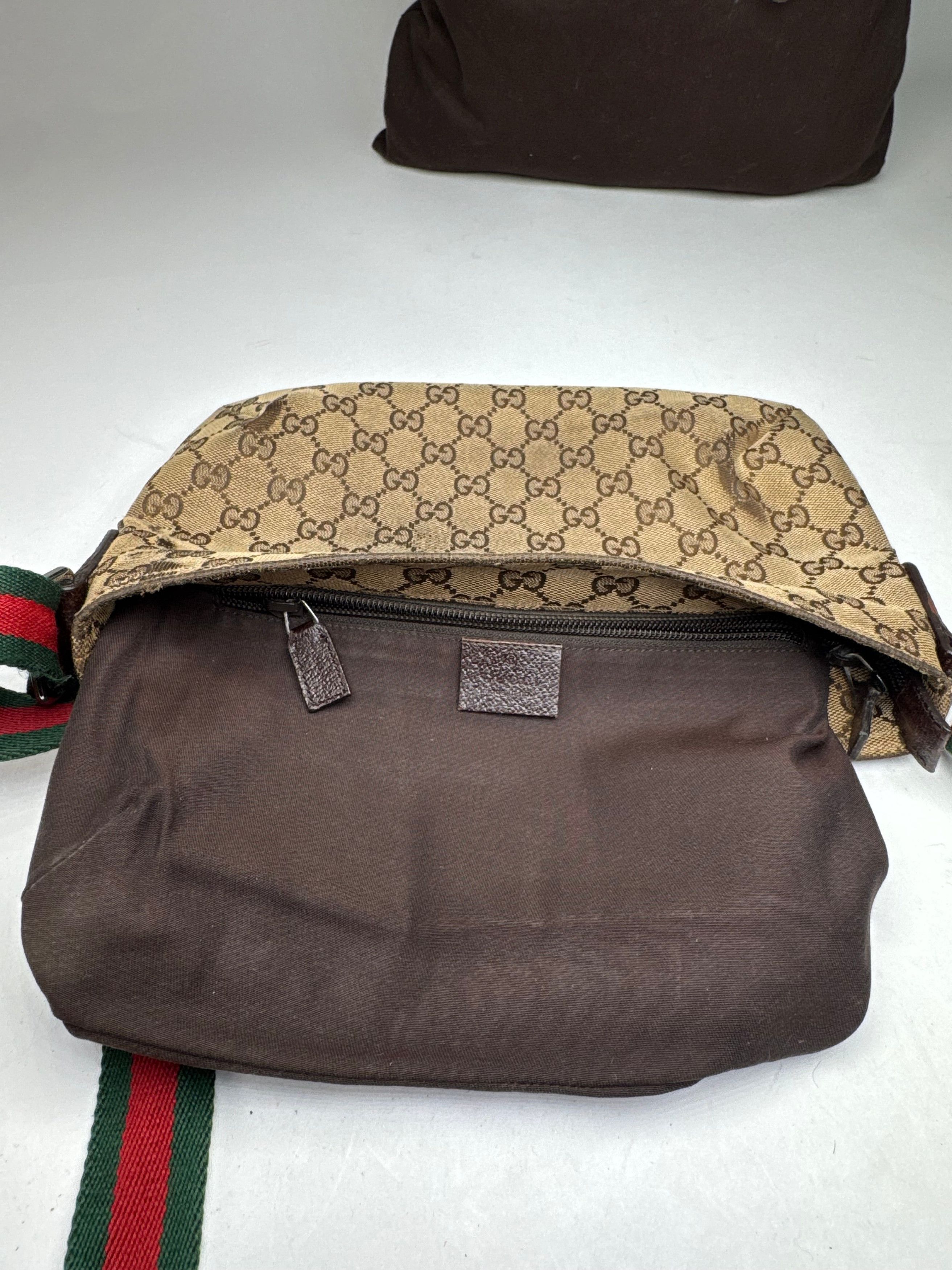 Gucci Vintage Multiway Monogram Bag Beige Brown Size ONE SIZE - 6 Thumbnail