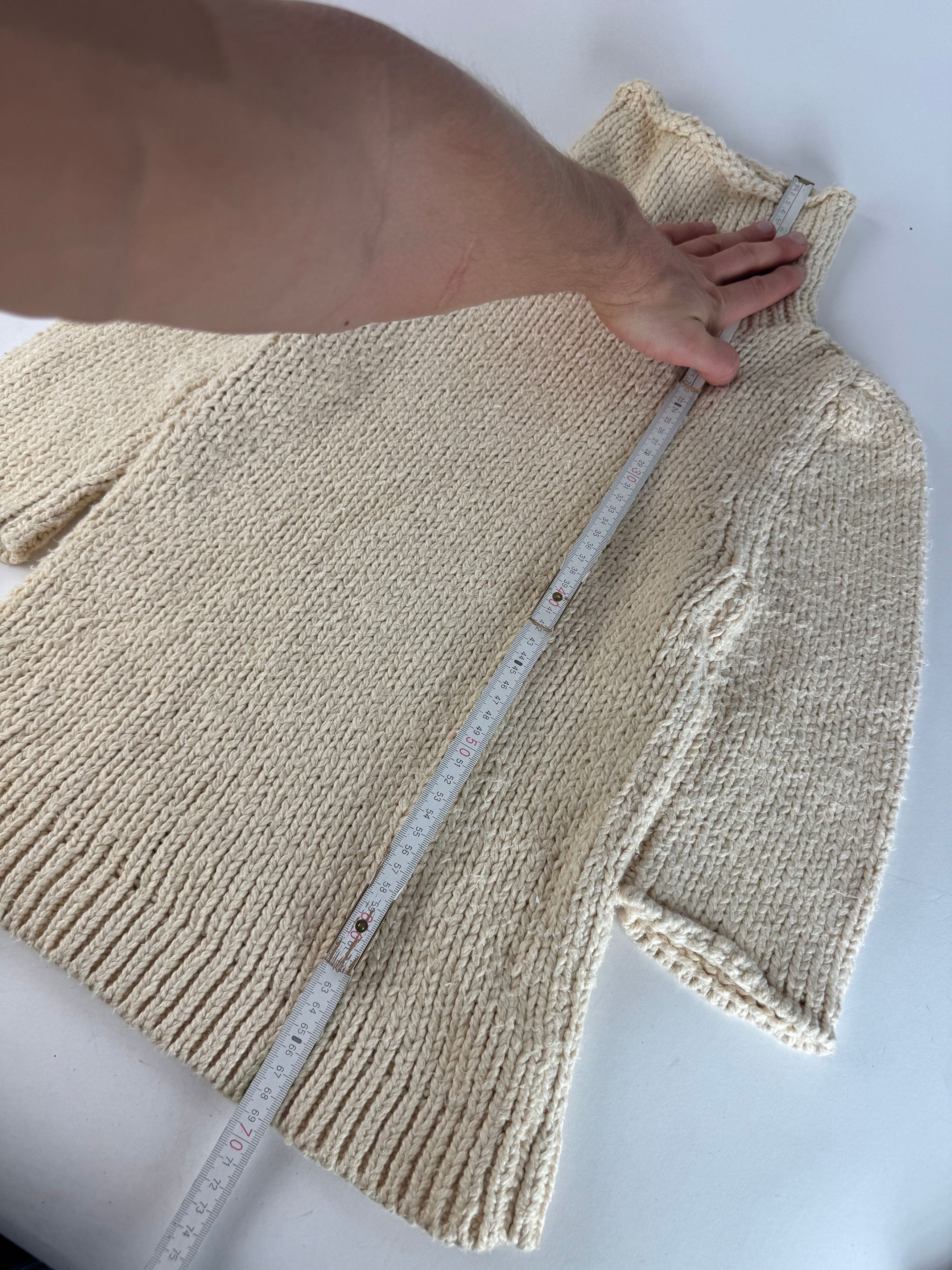 Balenciaga Vintage Short Turtleneck Sweater Beige M Size S / US 4 / IT 40 - 7 Thumbnail