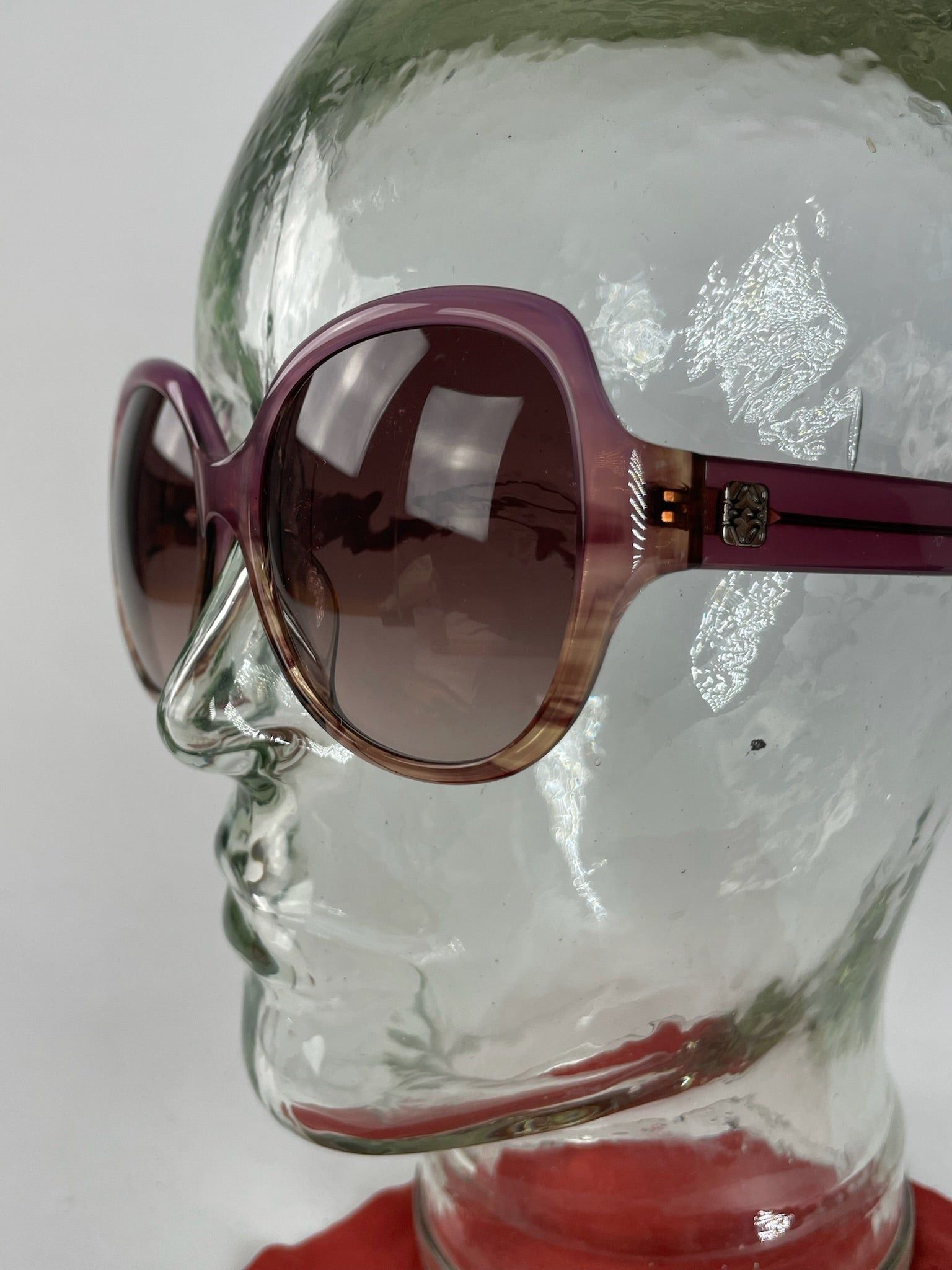 Loewe Vintage Madrid Overd Sunglasses Purple Size ONE SIZE - 3 Thumbnail