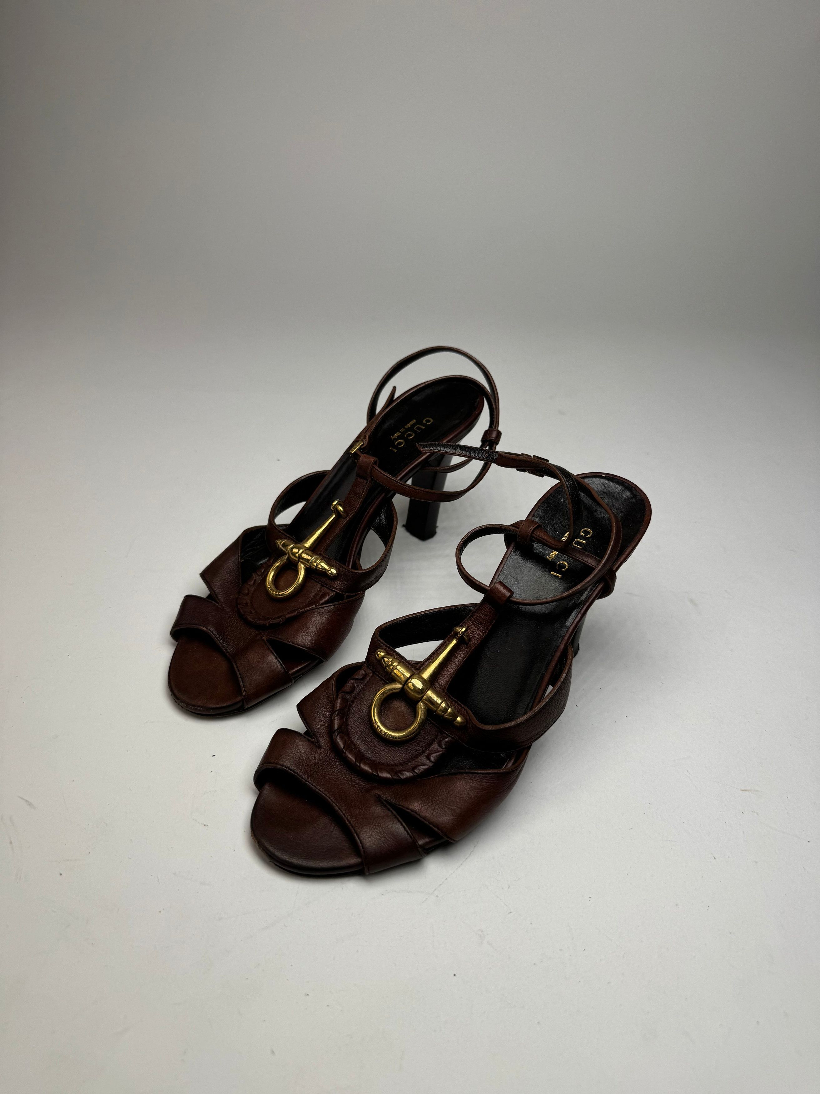 Gucci Vintage Horsebit Tom Ford Leather Pumps Brown EU36 Size US 5 / IT 35 - 3 Thumbnail