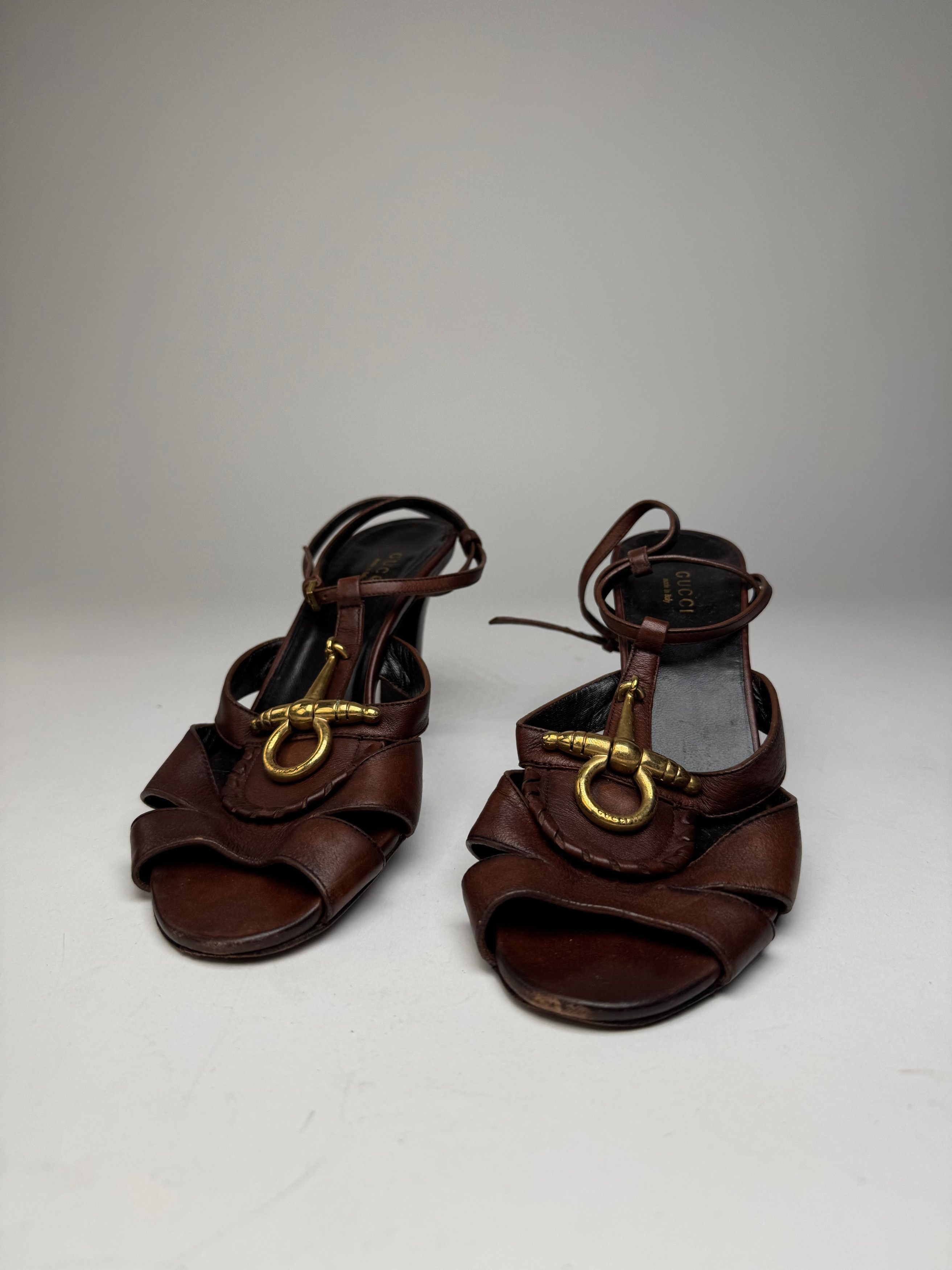 Gucci Vintage Horsebit Tom Ford Leather Pumps Brown EU36 Size US 5 / IT 35 - 5 Thumbnail