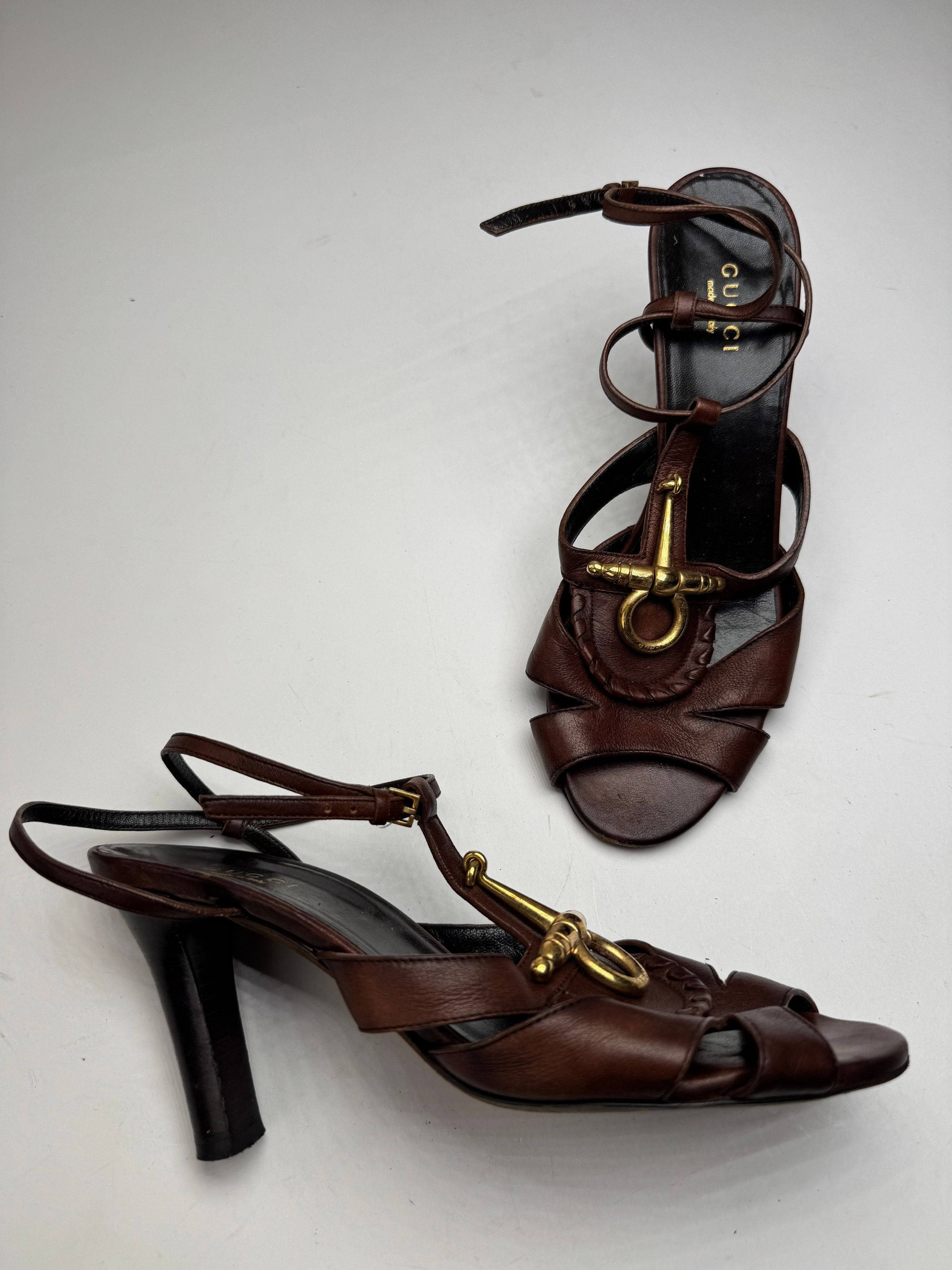 Gucci Vintage Horsebit Tom Ford Leather Pumps Brown EU36 Size US 5 / IT 35 - 10 Thumbnail