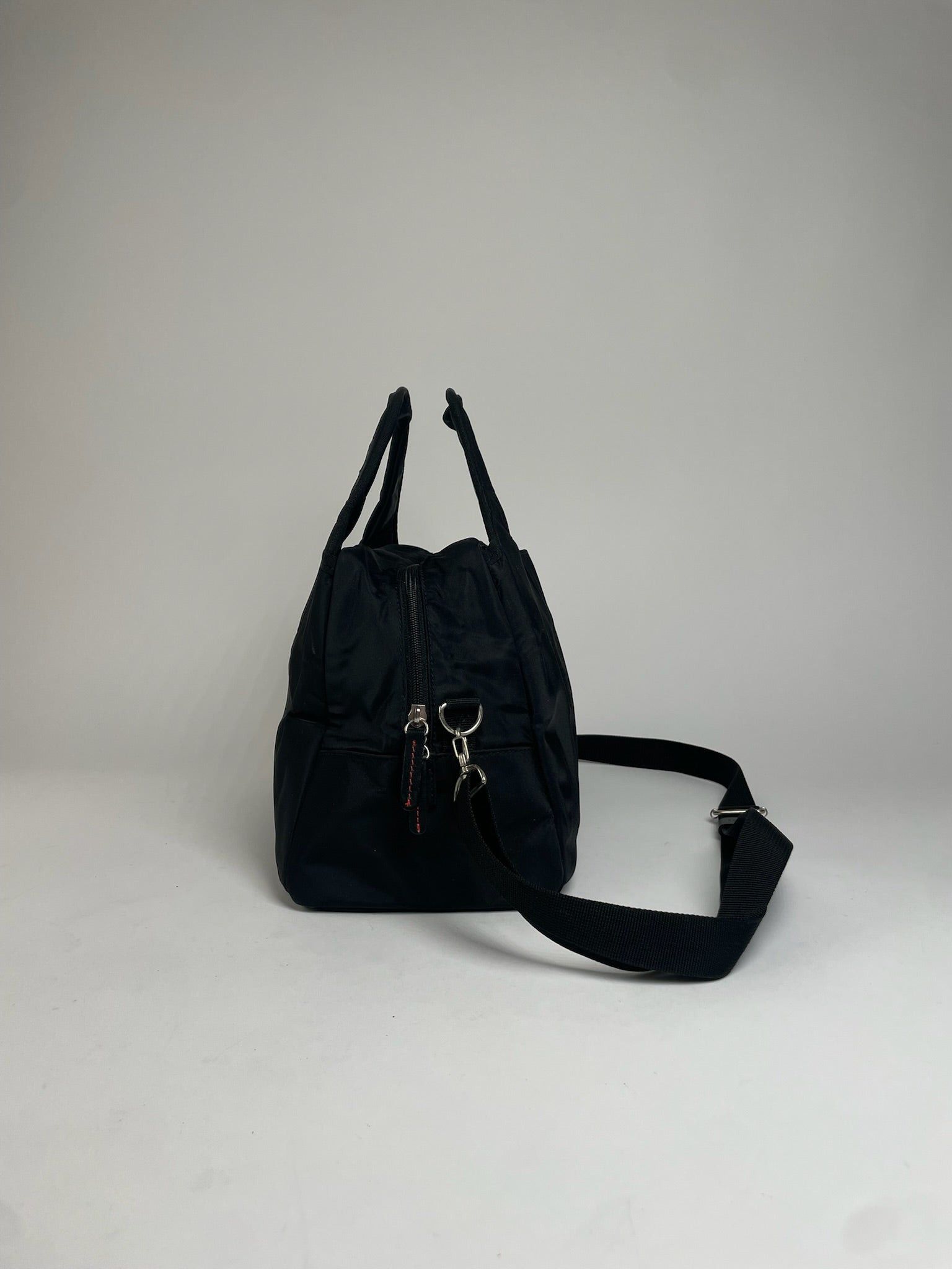 Yohji Yamamoto Vintage Y-Saccs 2Way Polyester Handbag Black Size ONE SIZE - 9 Thumbnail