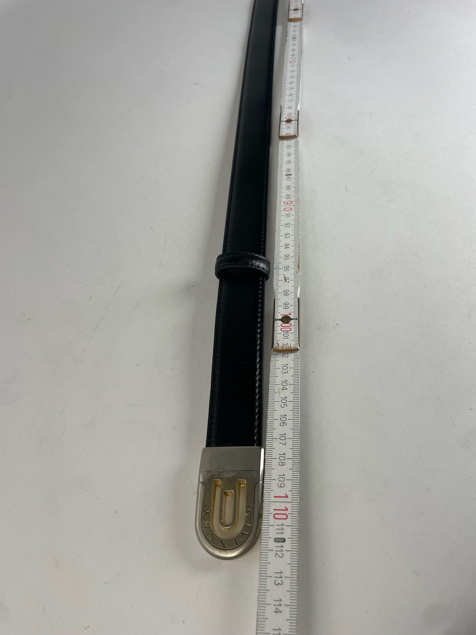 Givenchy Vintage Snake Emblossed Leather Belt Black Size ONE SIZE - 6 Thumbnail