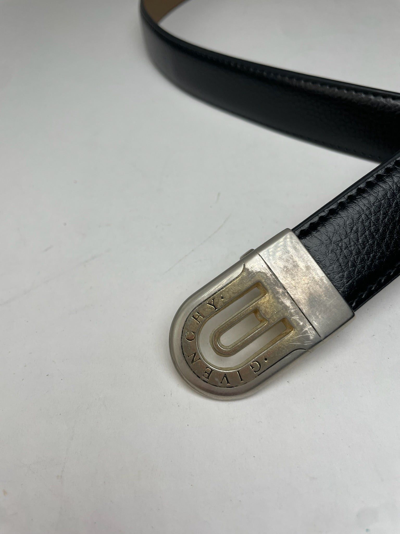 Givenchy Vintage Snake Emblossed Leather Belt Black Size ONE SIZE - 7 Thumbnail