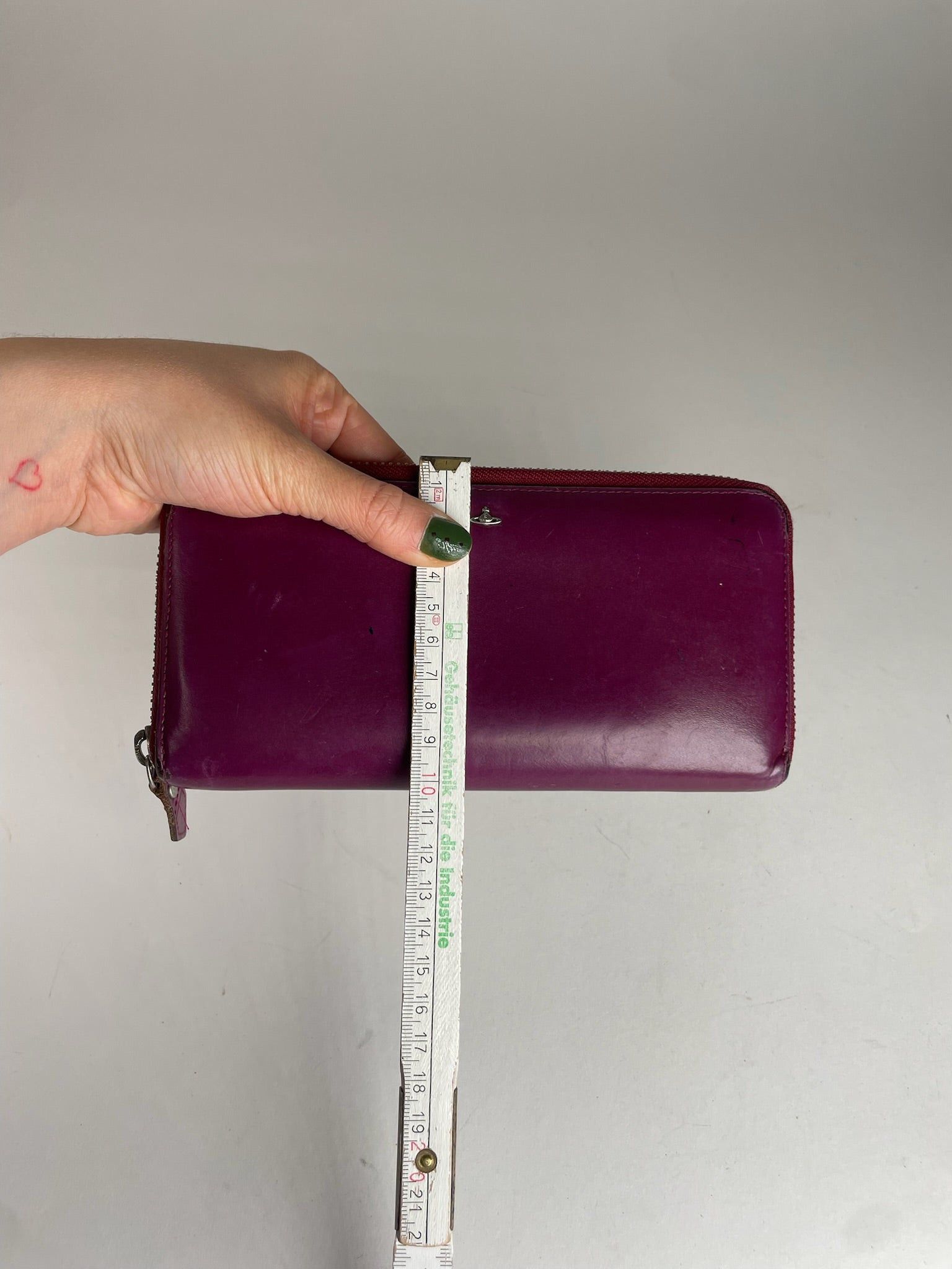 Vivienne Westwood Vintage Leather Wallet Purple Size ONE SIZE - 9 Thumbnail