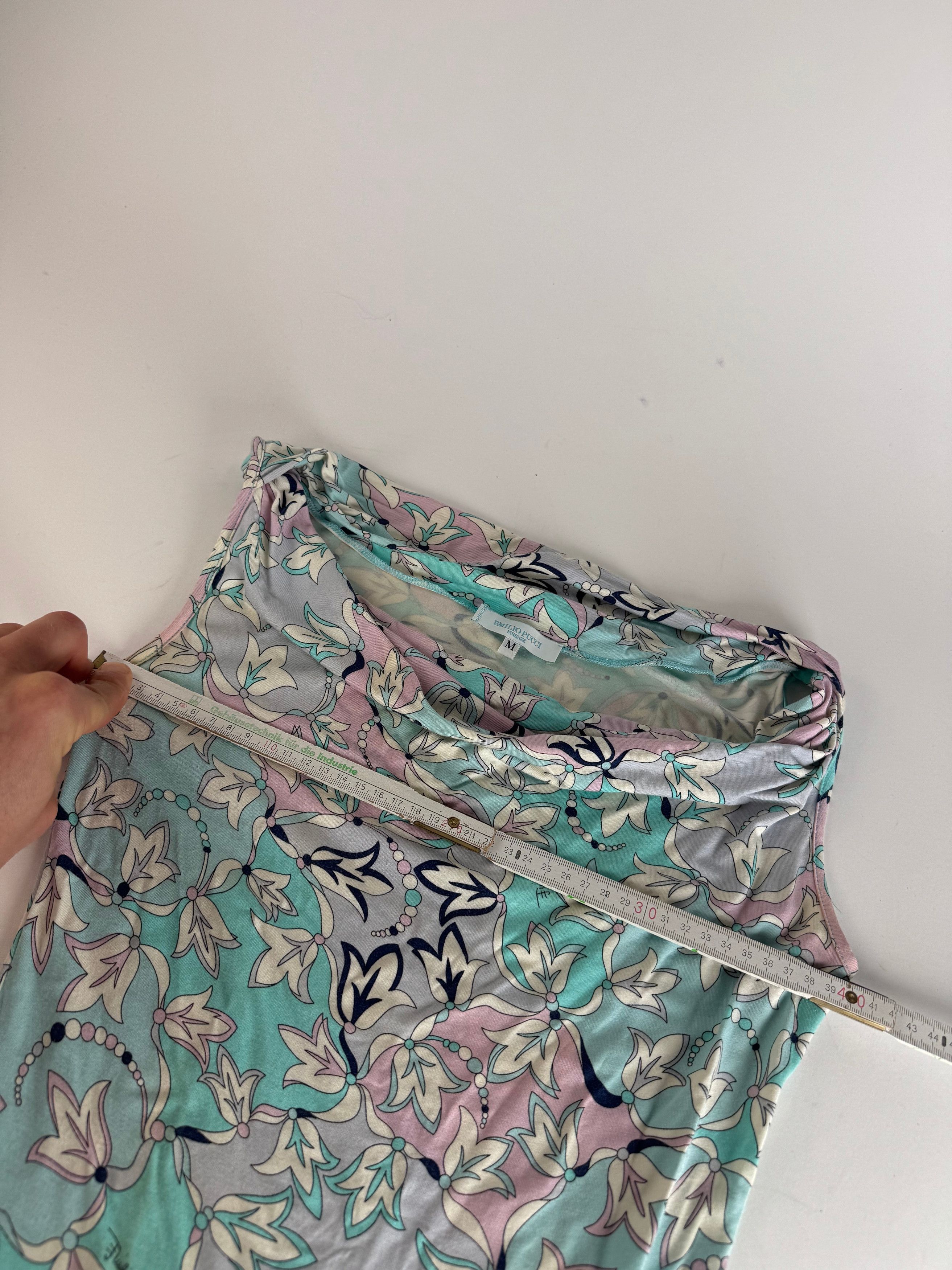 Emilio Pucci Vintage Abstract Top Blue White Purple Size M / US 6-8 / IT 42-44 - 7 Thumbnail