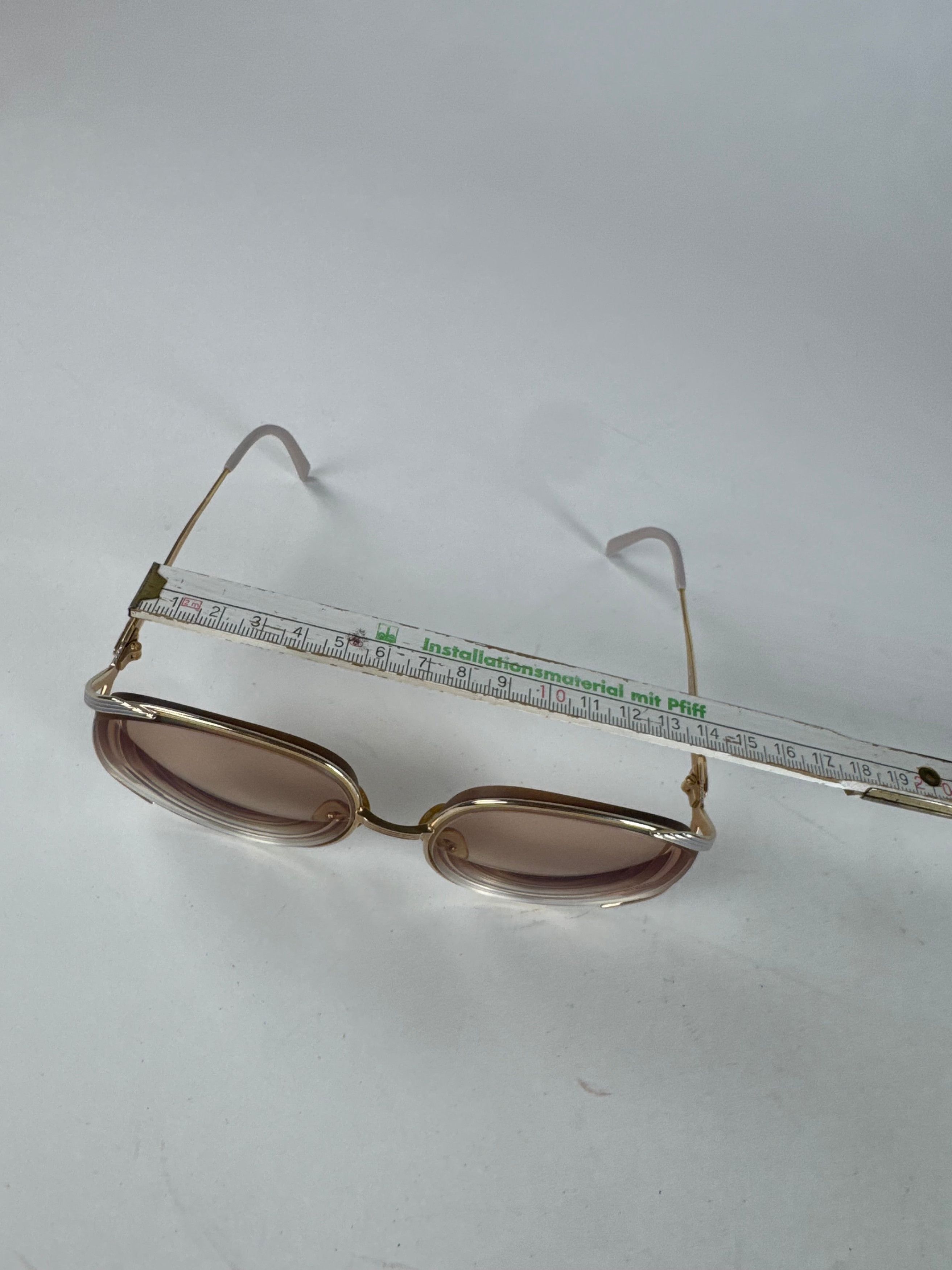 Dior Vintage Sunglasses Gold Silver Purple Size ONE SIZE - 9 Thumbnail