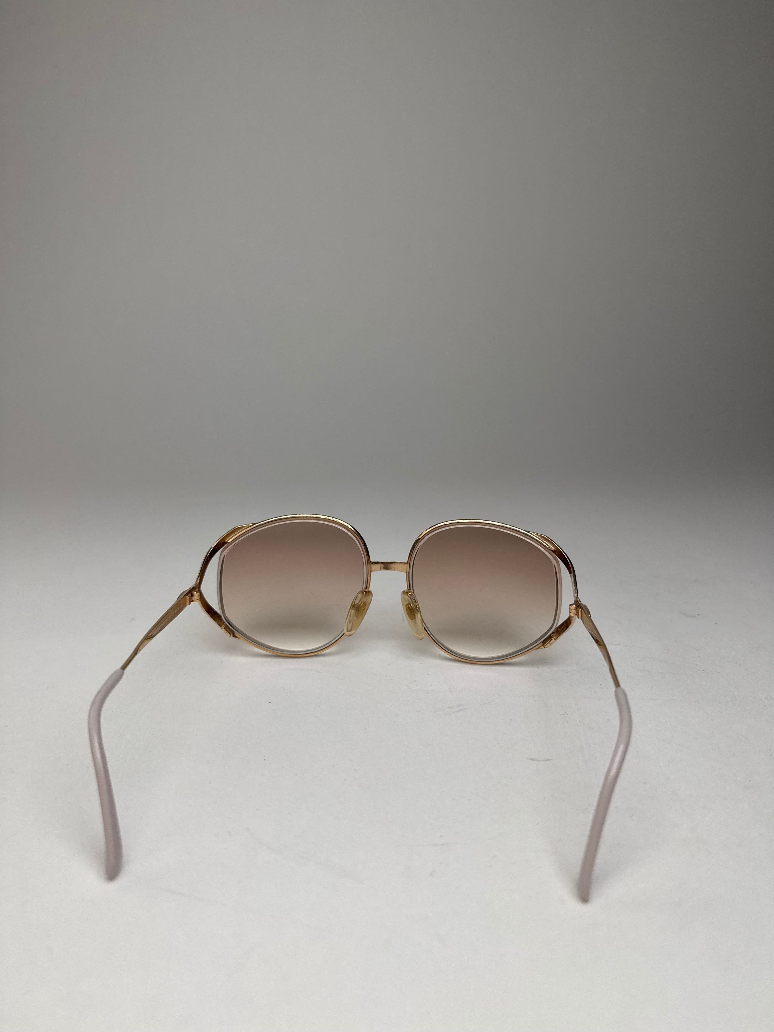 Dior Vintage Sunglasses Gold Silver Purple Size ONE SIZE - 6 Thumbnail