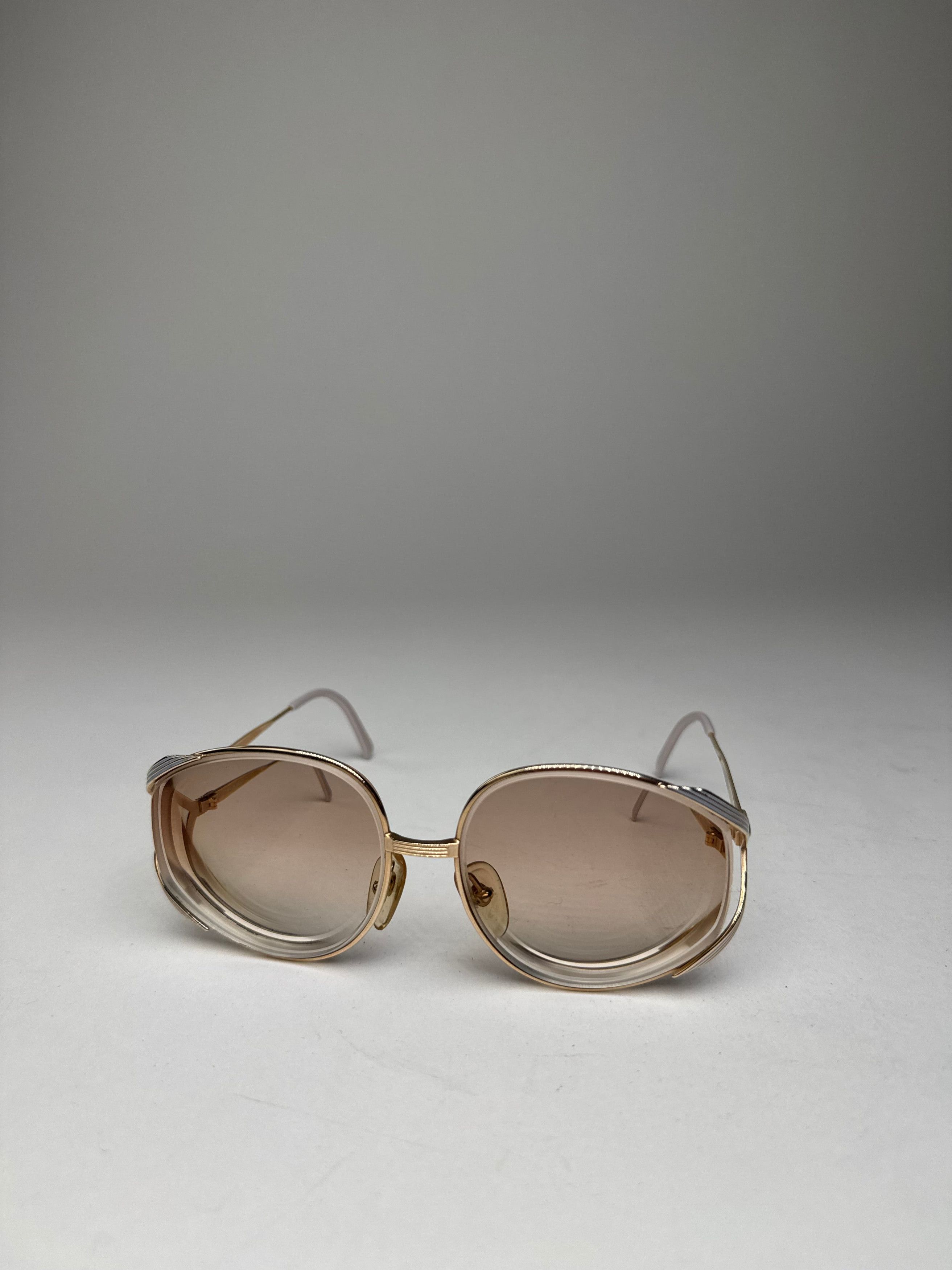 Dior Vintage Sunglasses Gold Silver Purple Size ONE SIZE - 5 Thumbnail