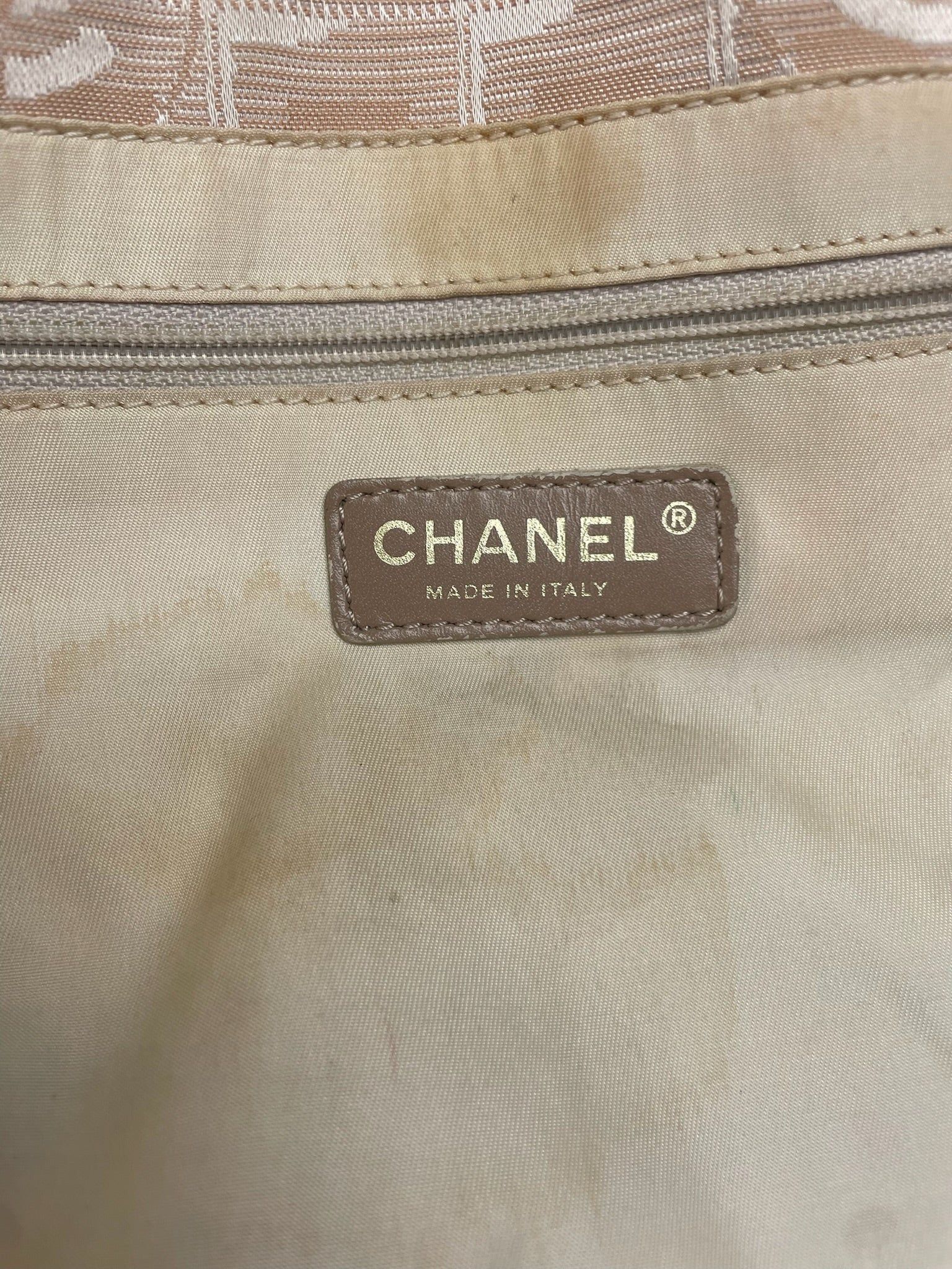 Chanel Vintage Tote Bag Beige Size ONE SIZE - 3 Thumbnail