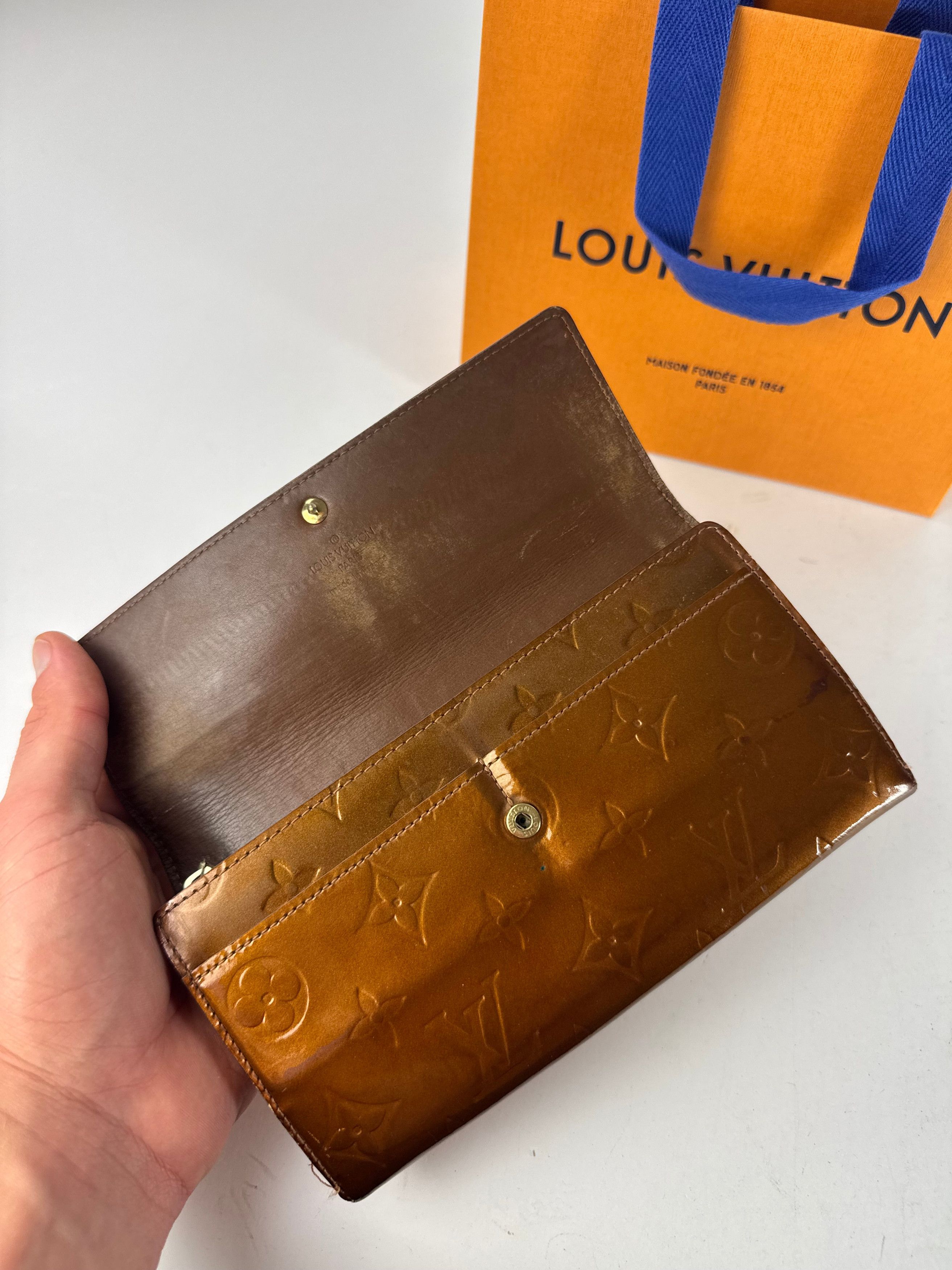 Louis Vuitton Vintage Vernis Leather Wallet Brown Size ONE SIZE - 7 Thumbnail