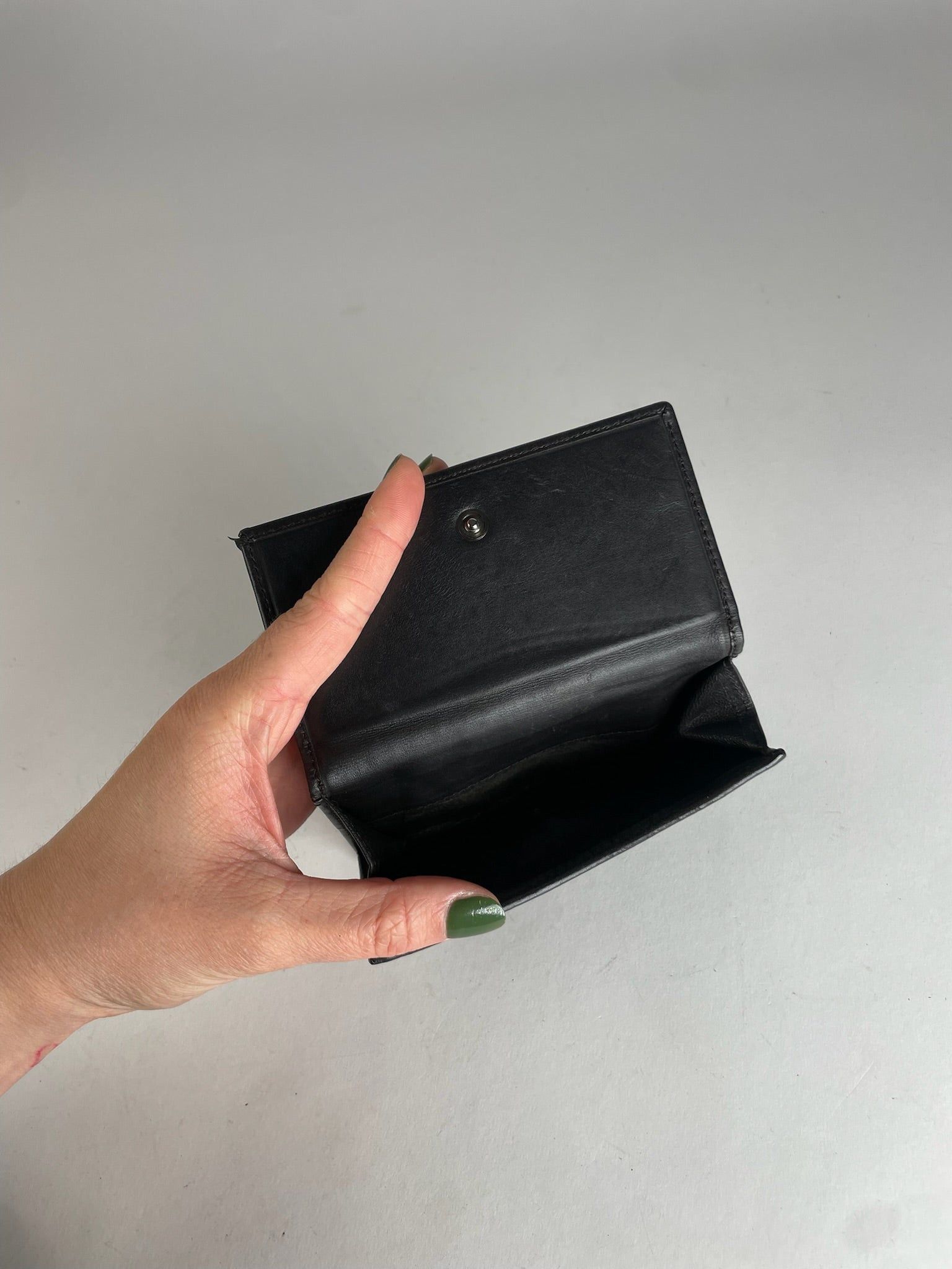 Other Vintage Gucci Monogram Leather canvas Wallet Brown Black Size ONE SIZE - 3 Thumbnail