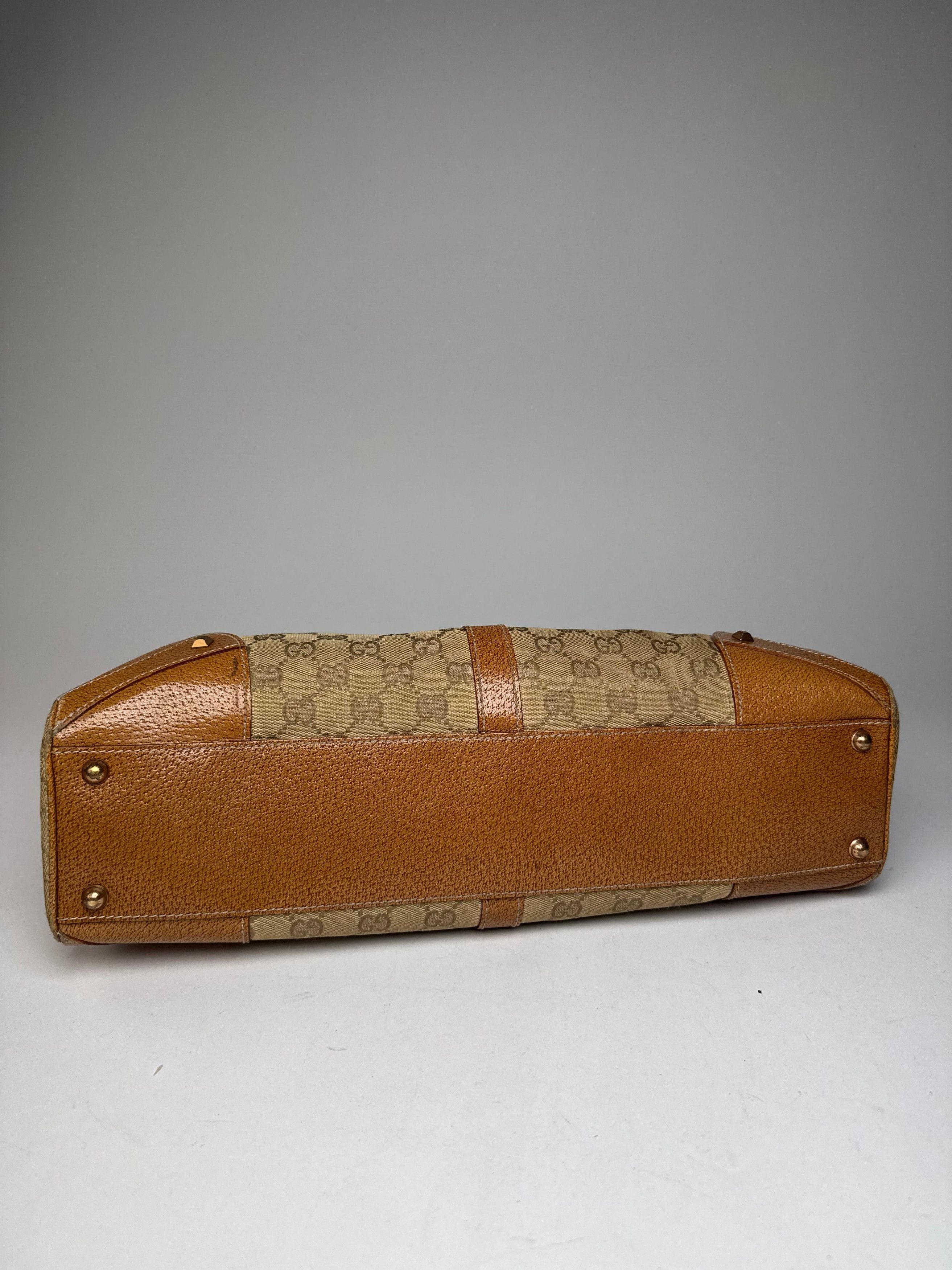Gucci Vintage Jackie 1961 monogram Bag Brige Brown Size ONE SIZE - 13 Thumbnail