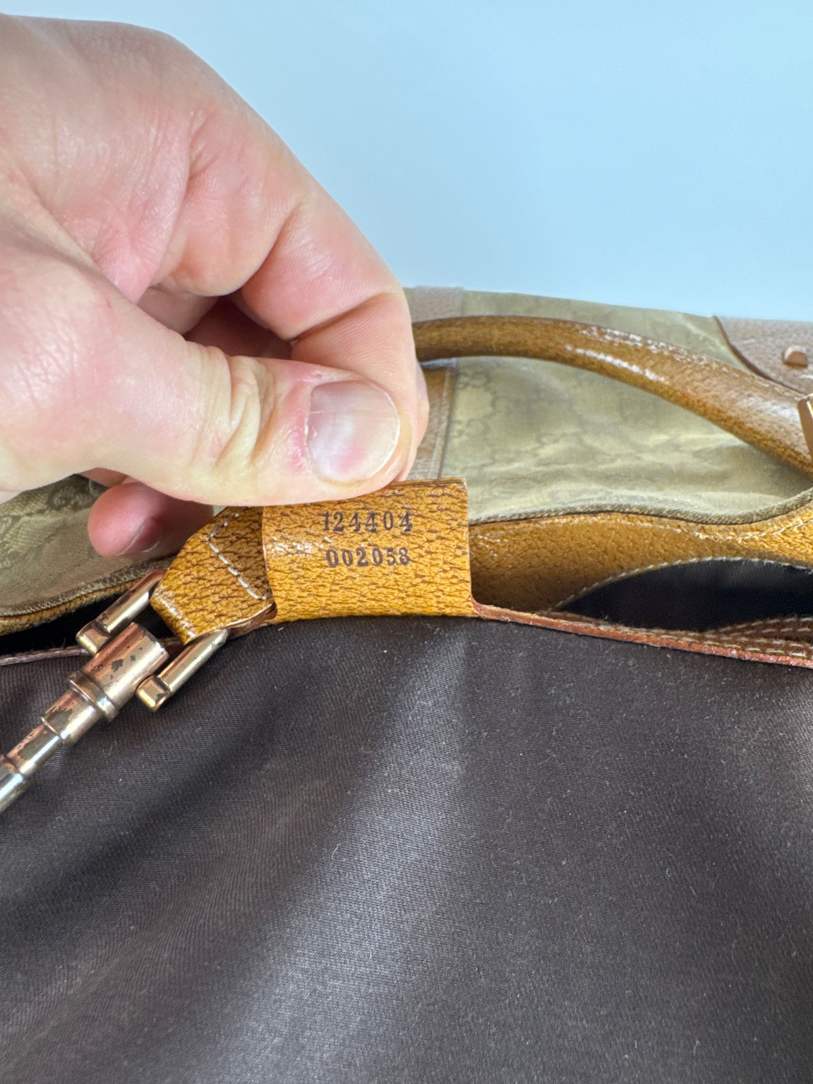 Gucci Vintage Jackie 1961 monogram Bag Brige Brown Size ONE SIZE - 6 Thumbnail