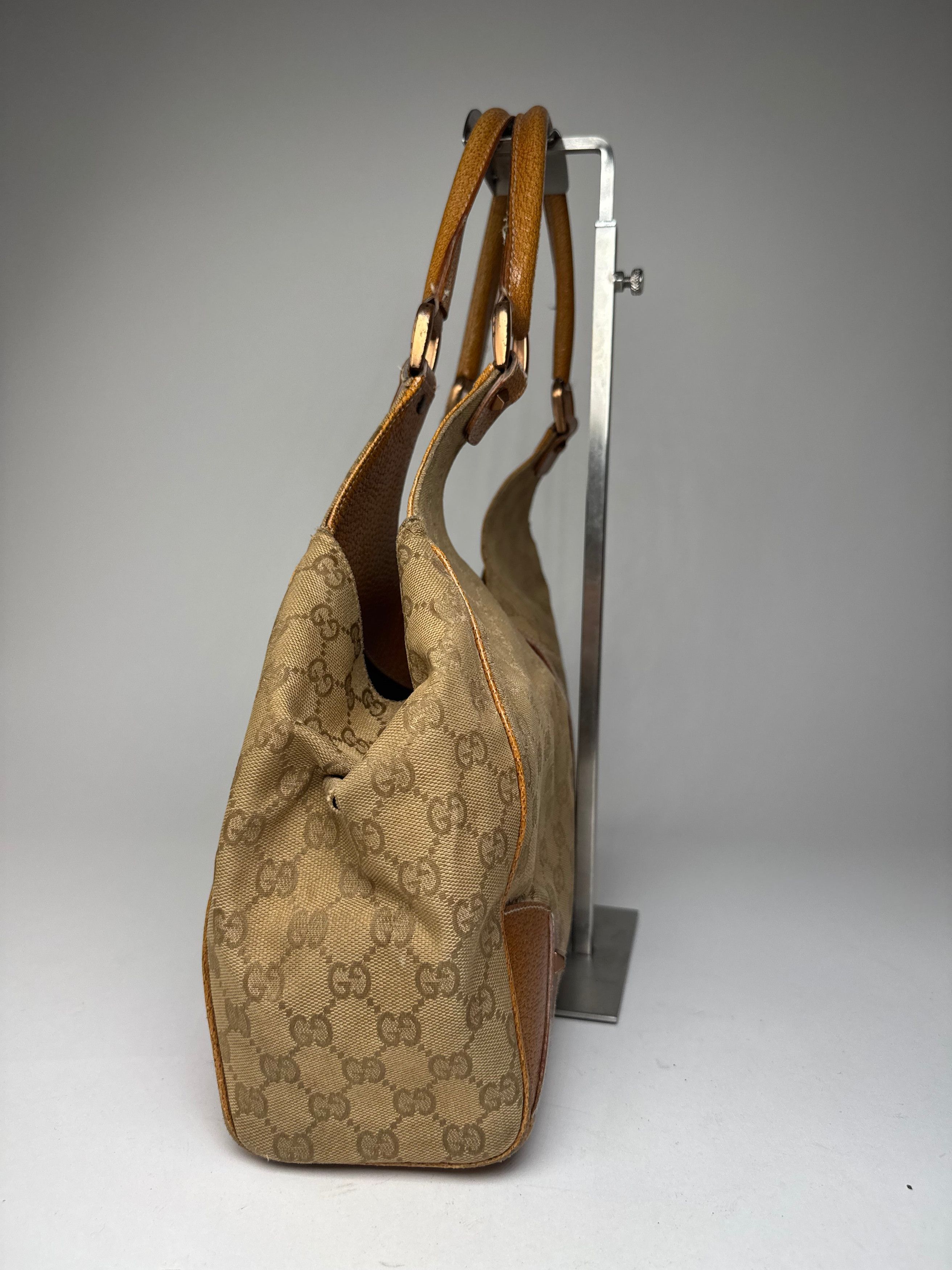 Gucci Vintage Jackie 1961 monogram Bag Brige Brown Size ONE SIZE - 7 Thumbnail