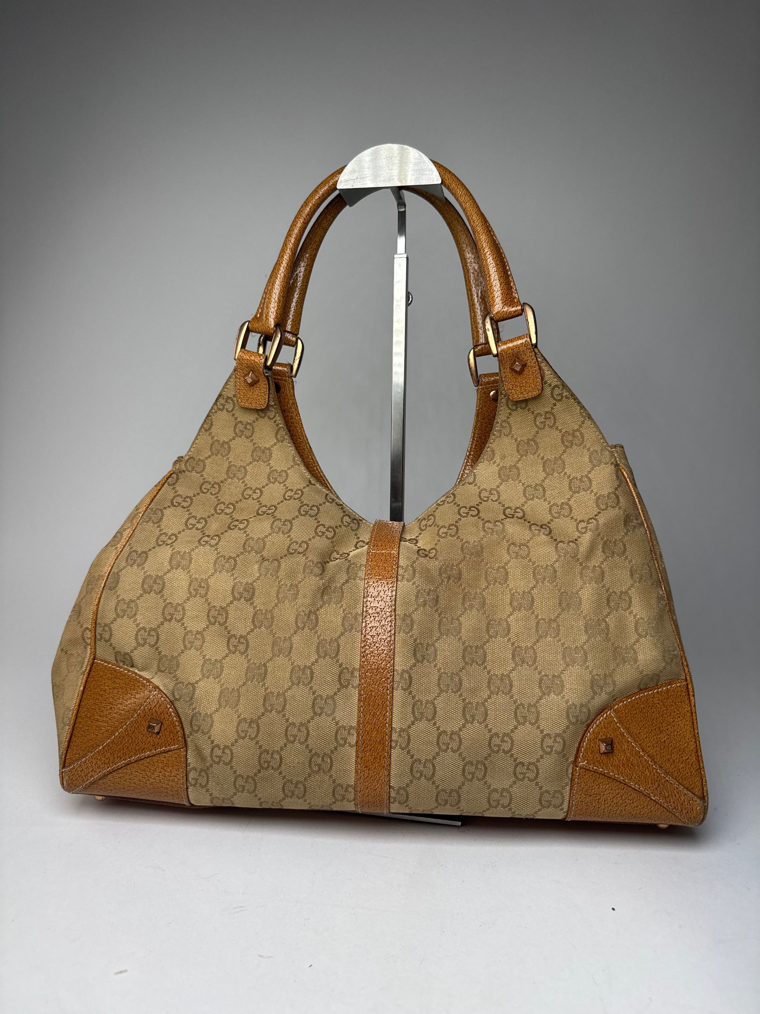 Gucci Vintage Jackie 1961 monogram Bag Brige Brown Size ONE SIZE - 10 Thumbnail