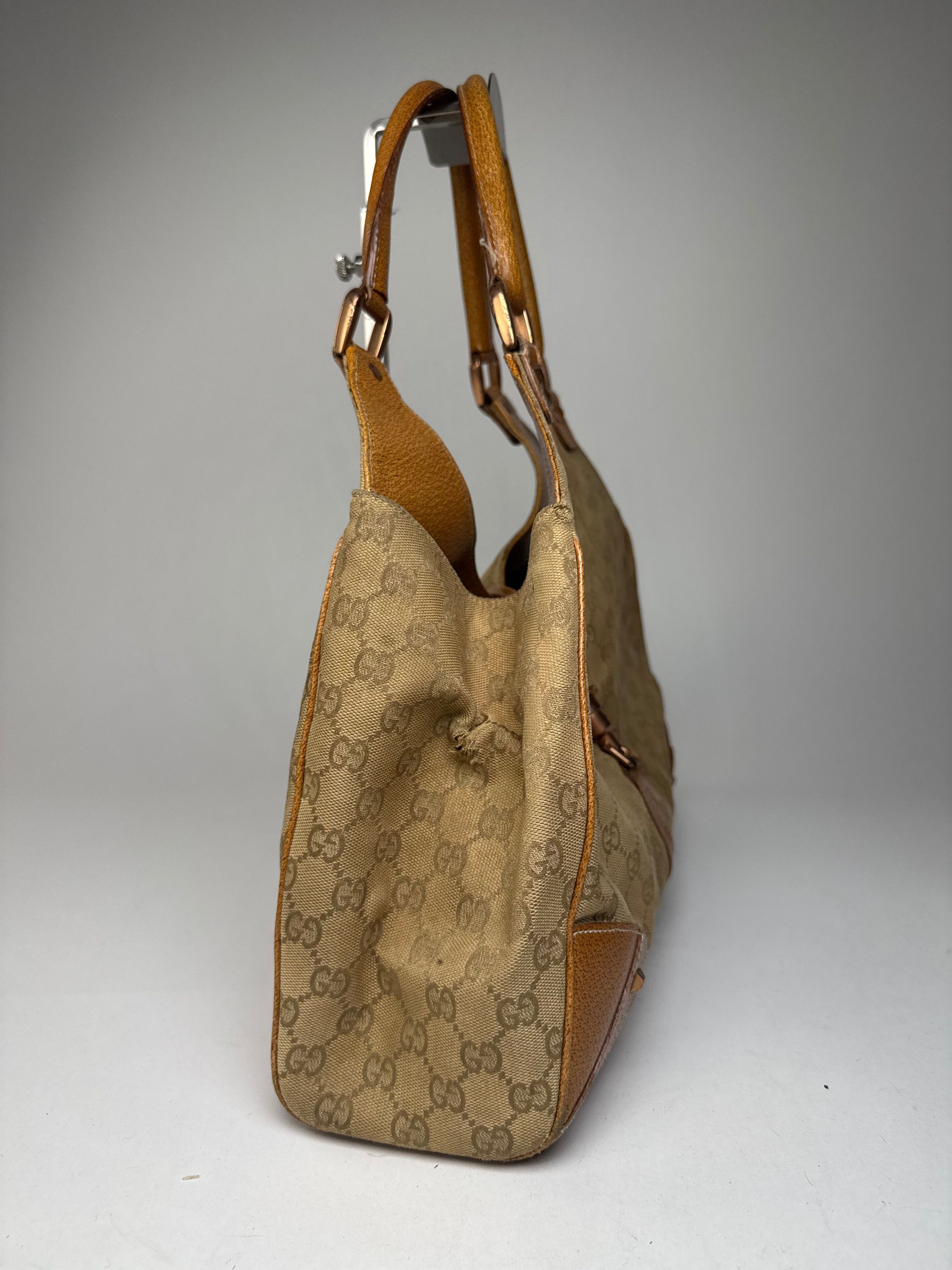 Gucci Vintage Jackie 1961 monogram Bag Brige Brown Size ONE SIZE - 9 Thumbnail