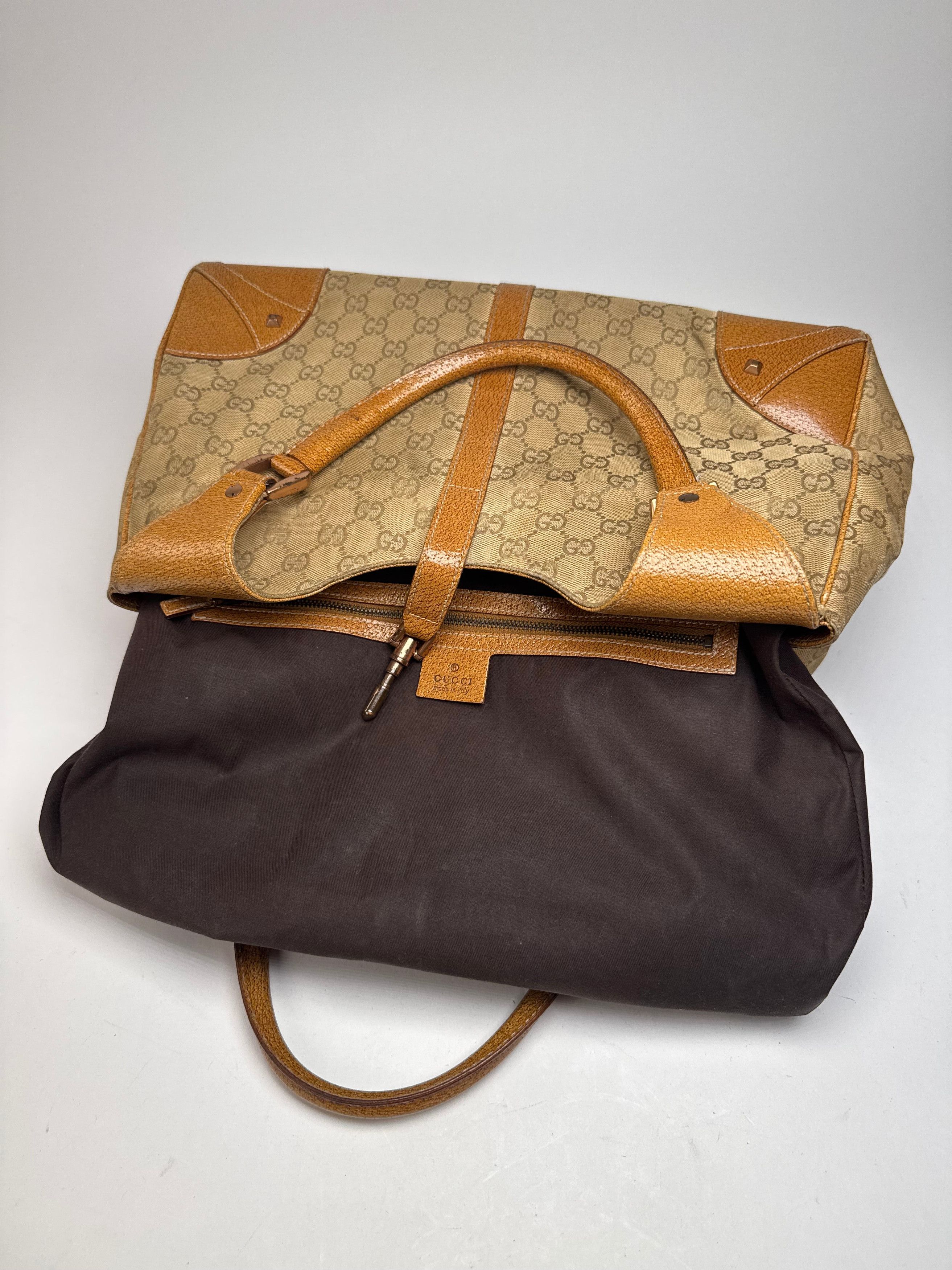Gucci Vintage Jackie 1961 monogram Bag Brige Brown Size ONE SIZE - 3 Thumbnail