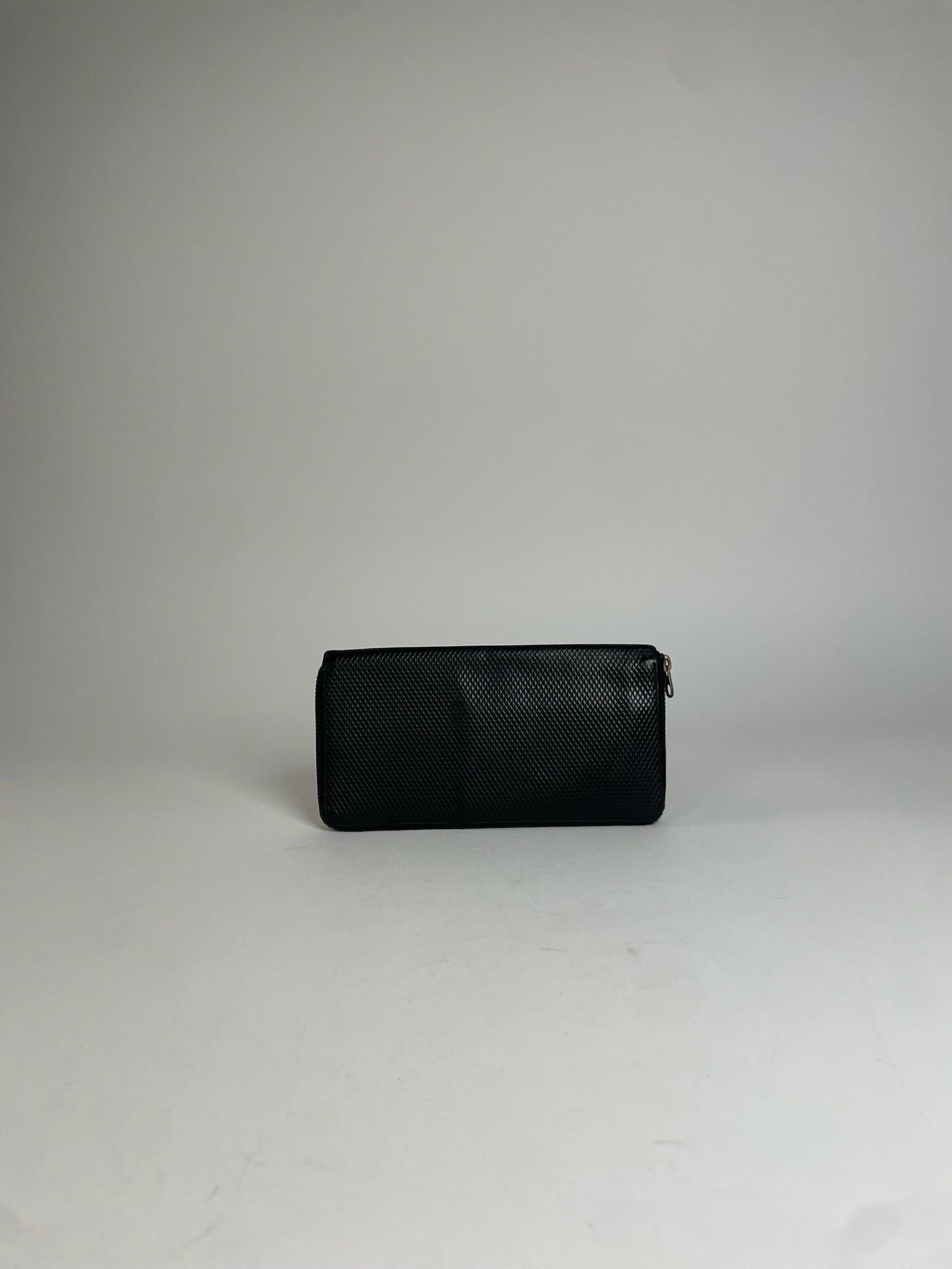 Comme des Garcons Vintage Celine Paris Snake Emblossed Leather Wallet Black Size ONE SIZE - 2 Thumbnail