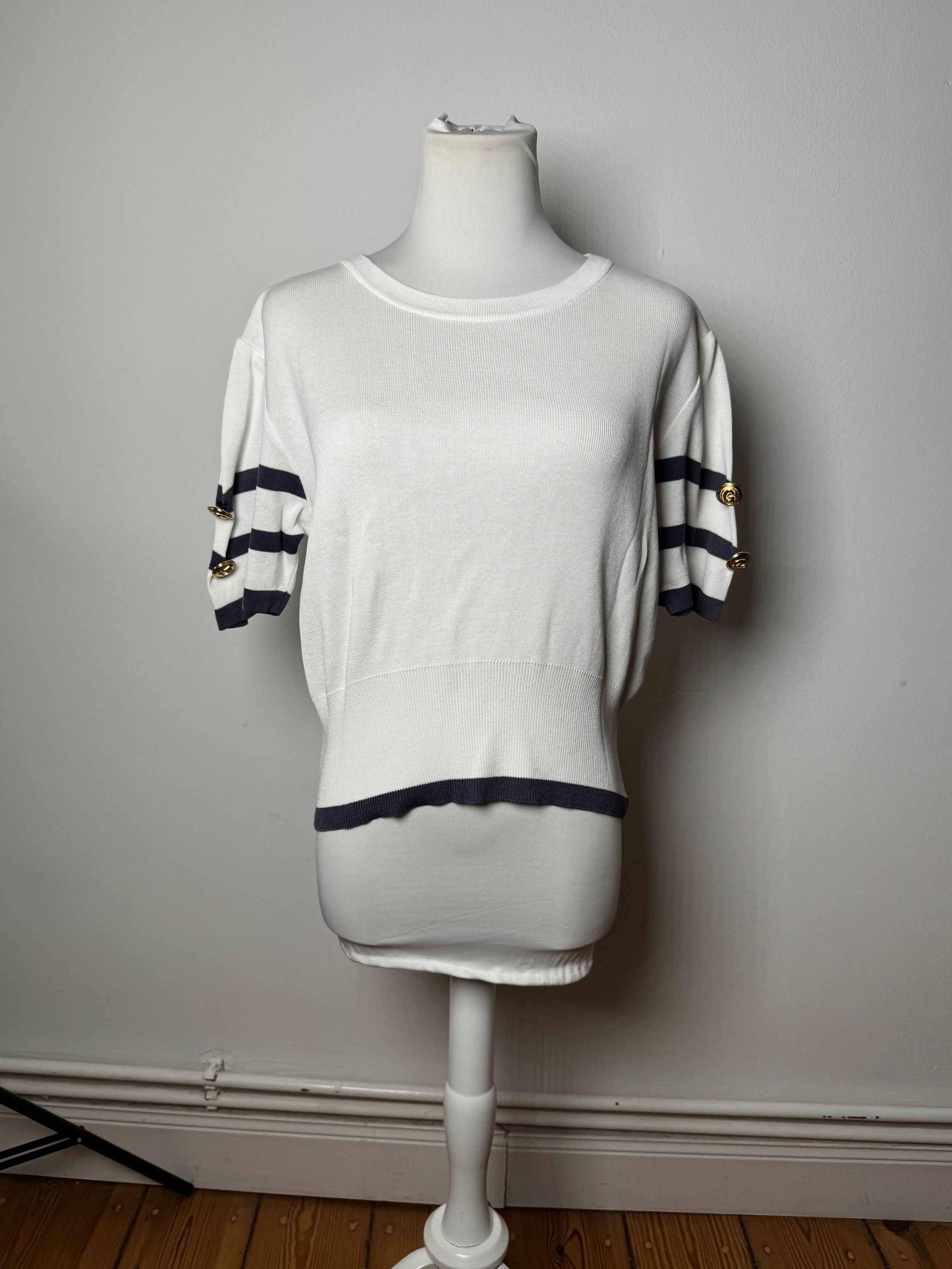 Givenchy Vintage Striped Shirt M / L black white Size S / US 4 / IT 40 - 7 Thumbnail