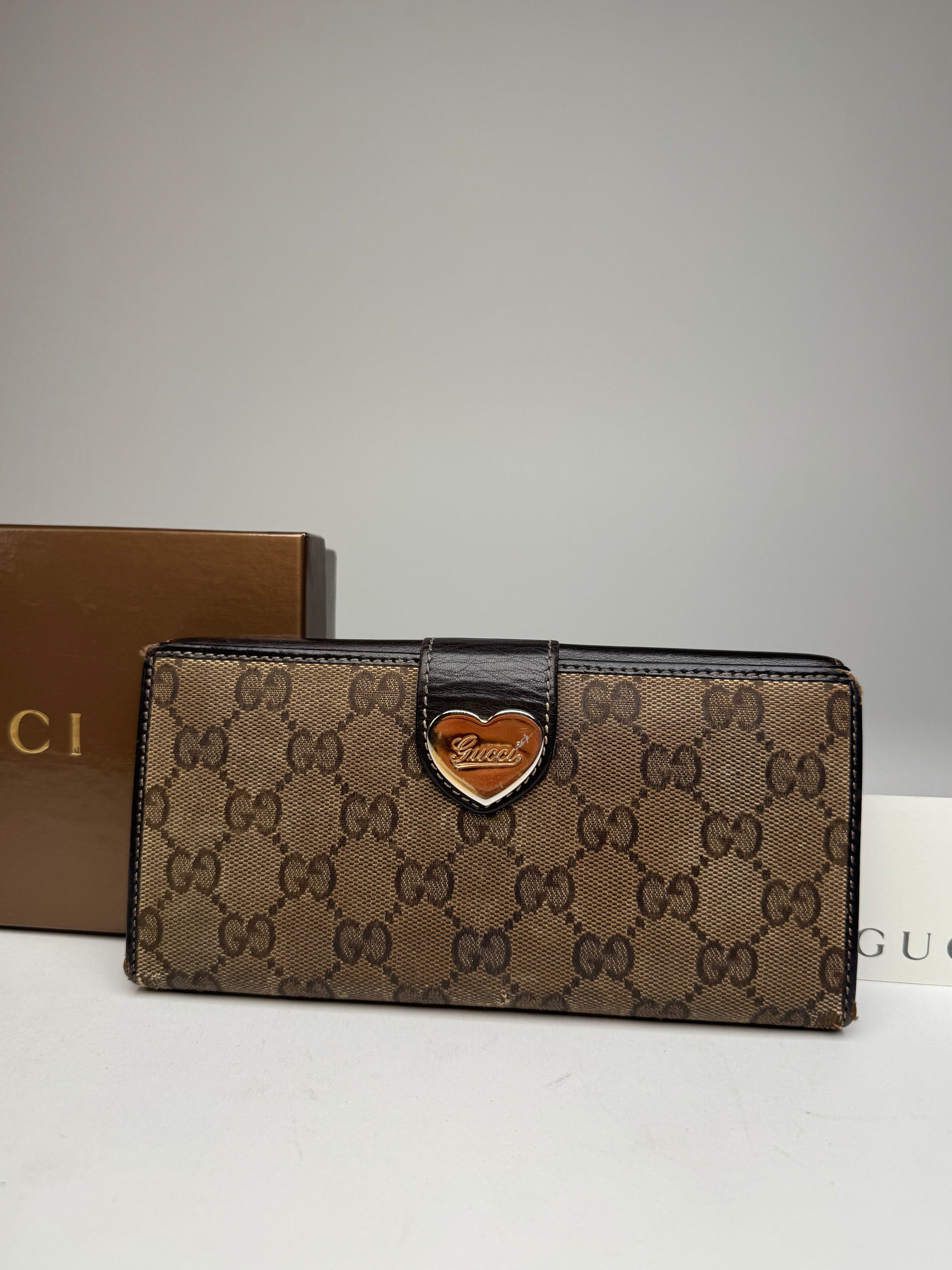 Gucci Vintage Monogram Wallet Brown Size ONE SIZE - 3 Thumbnail