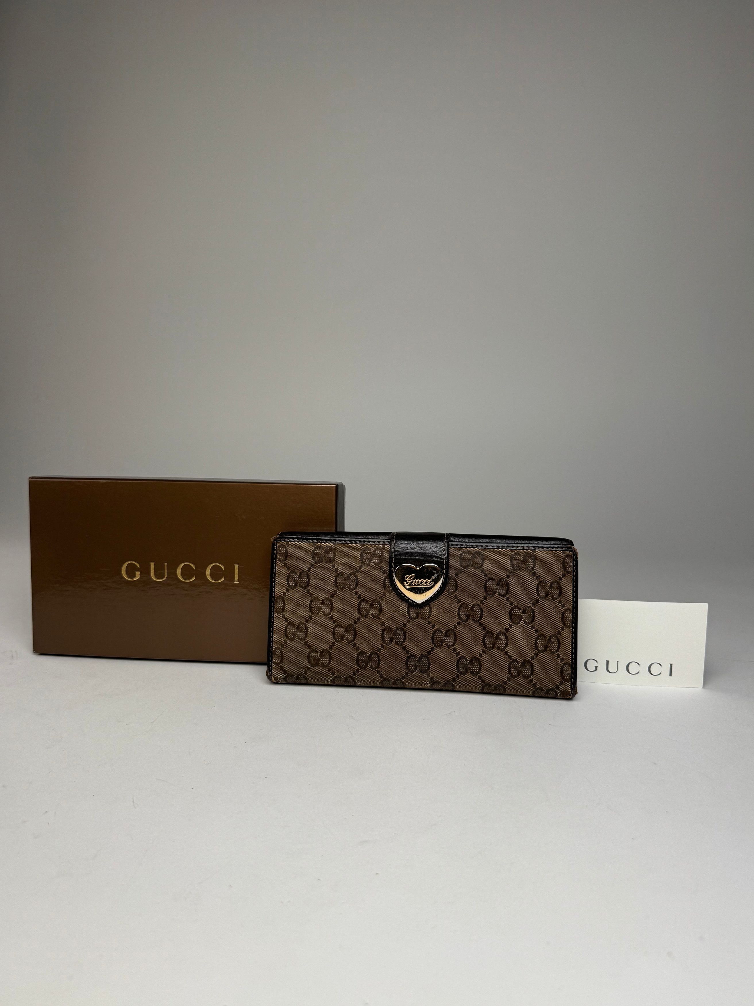 Gucci Vintage Monogram Wallet Brown Size ONE SIZE - 2 Thumbnail