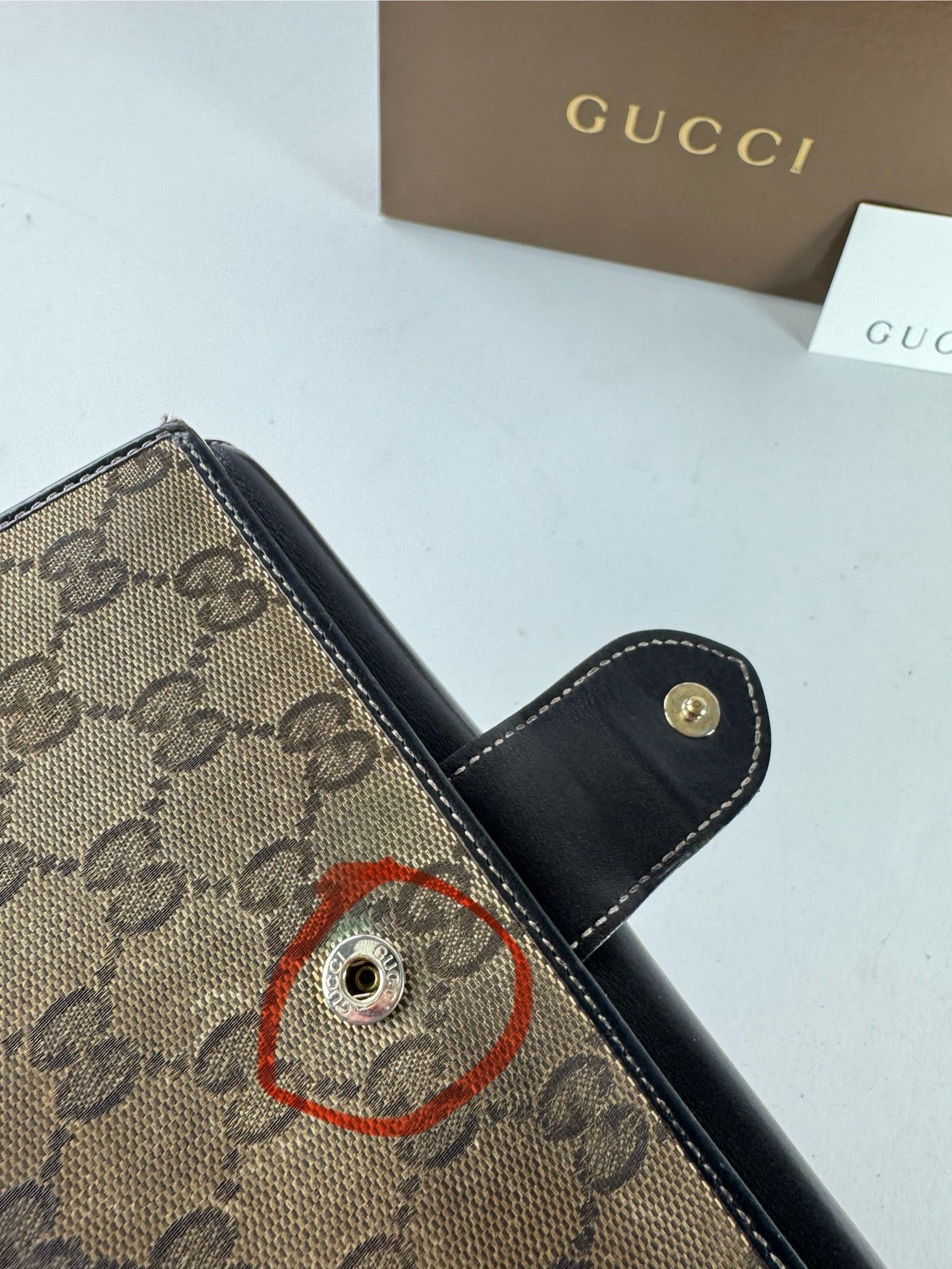 Gucci Vintage Monogram Wallet Brown Size ONE SIZE - 10 Thumbnail
