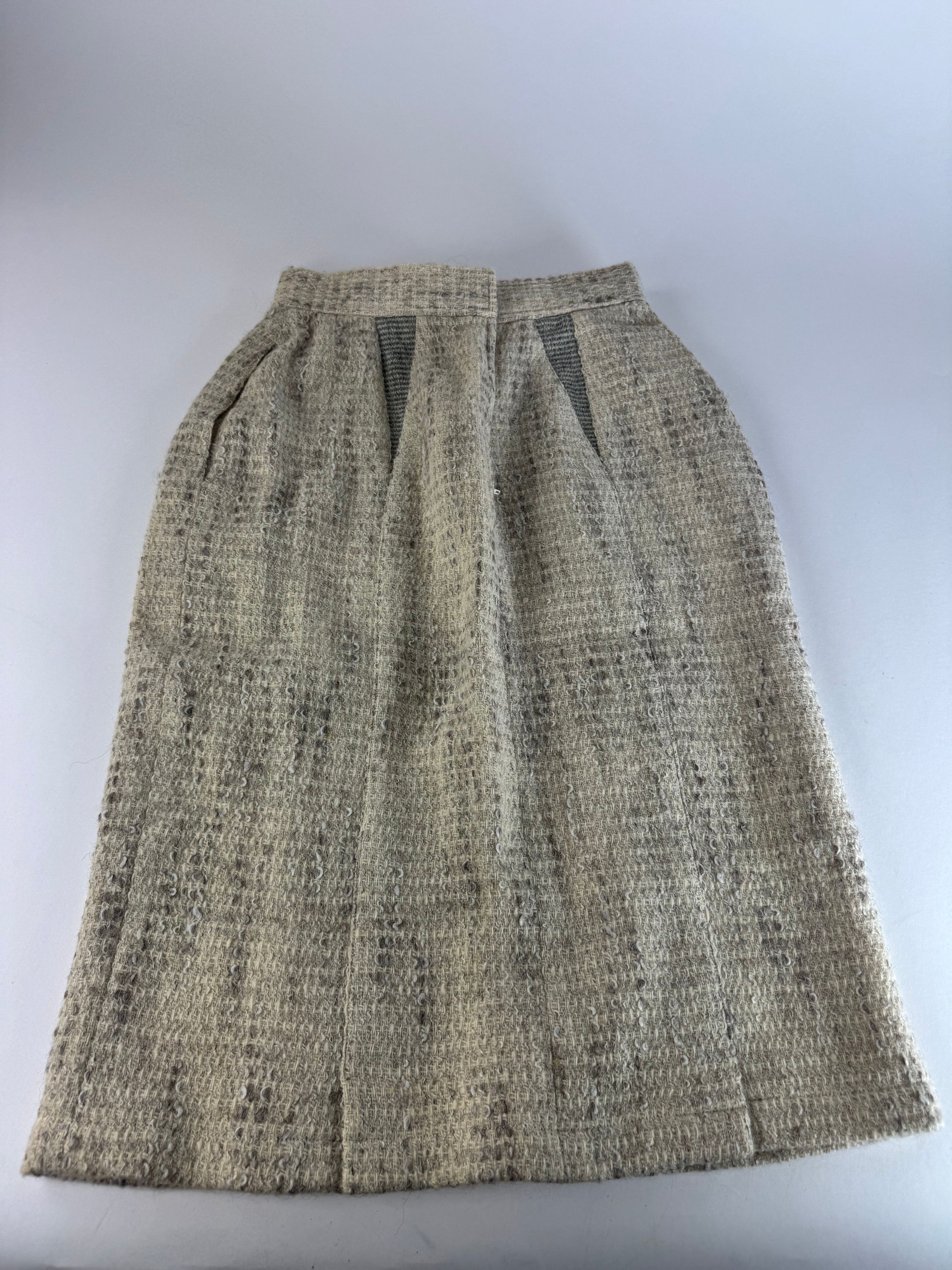 Dior Vintage Wool Skirt Shite Grey M Size 34" / US 12 / IT 48 - 12 Thumbnail