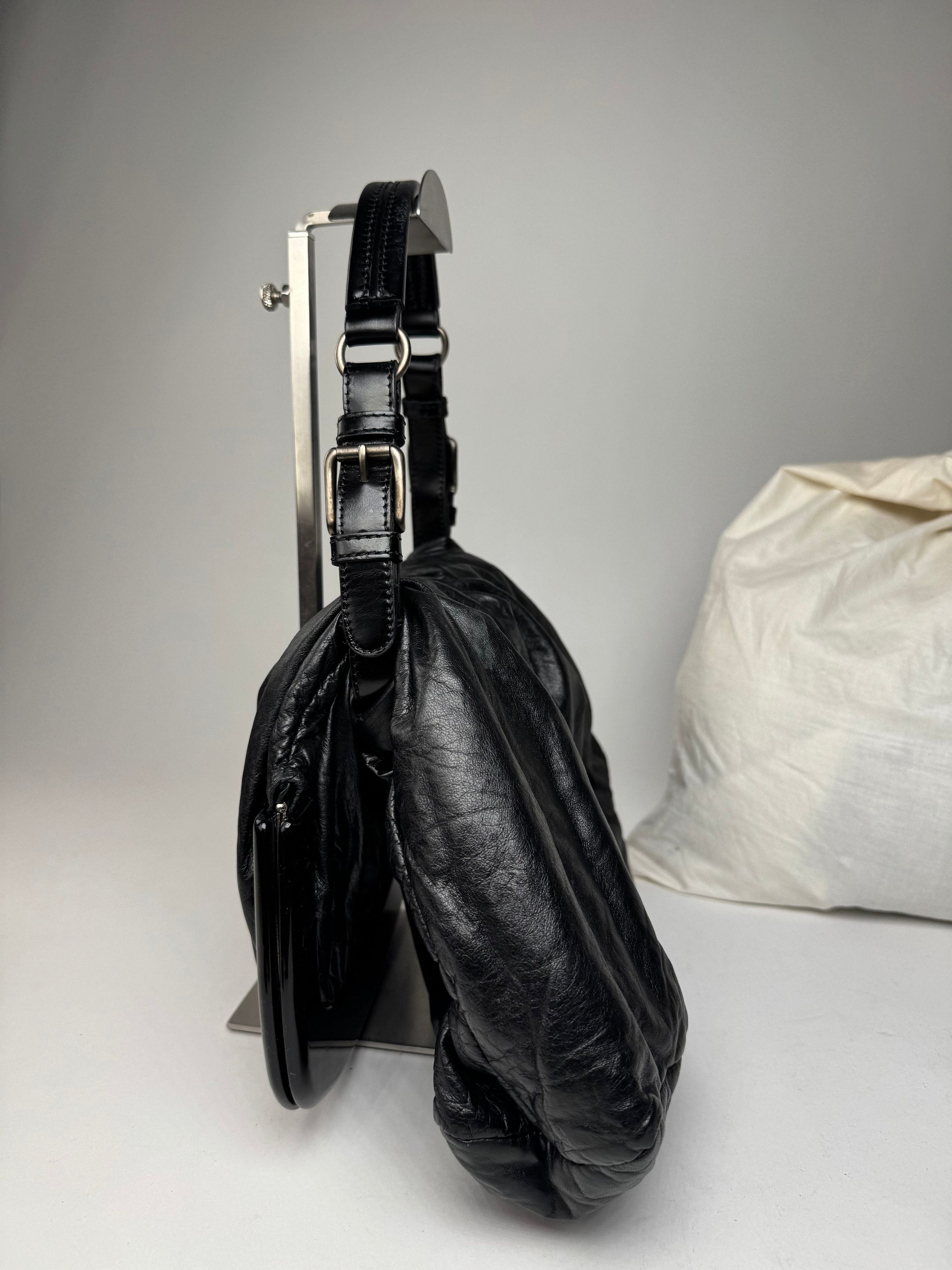 Marni Vintage Vegan Leather Handbag Black Size ONE SIZE - 5 Thumbnail