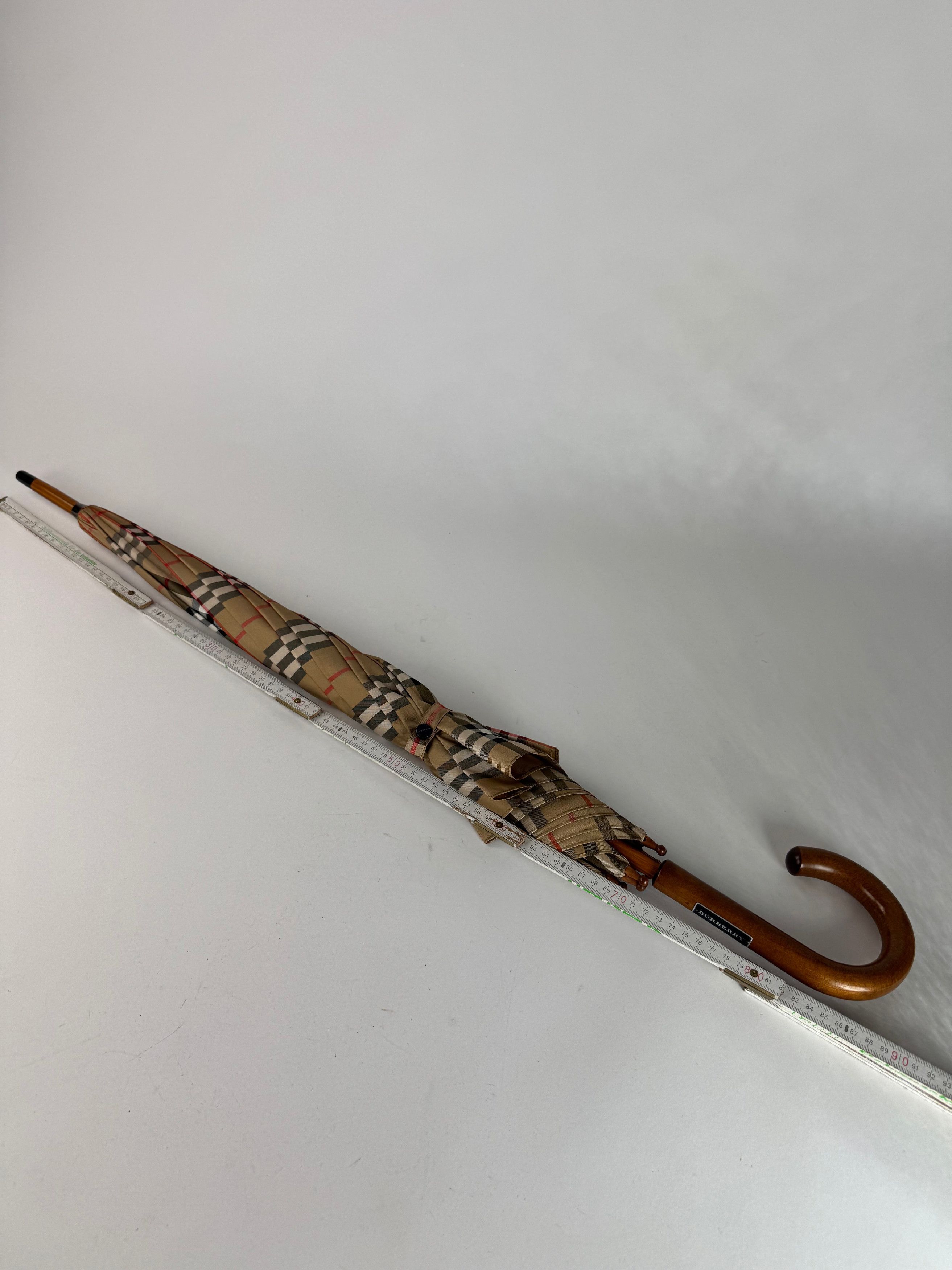 Burberry Vintage Nova Check Umbrella Beige Size ONE SIZE - 7 Thumbnail