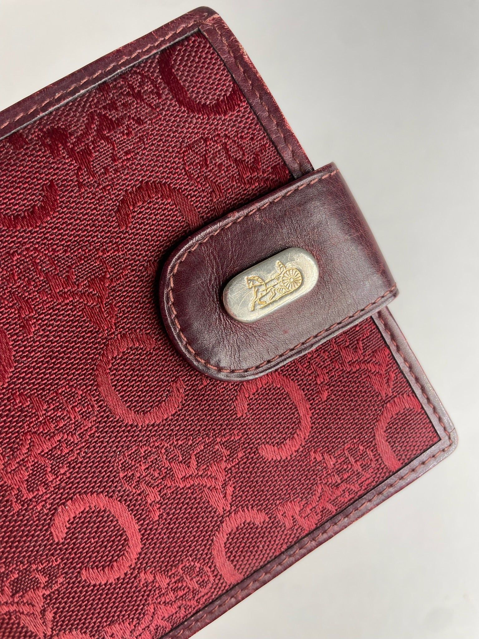 Celine Vintage Paris C Monogram Burgundy Size ONE SIZE - 4 Thumbnail