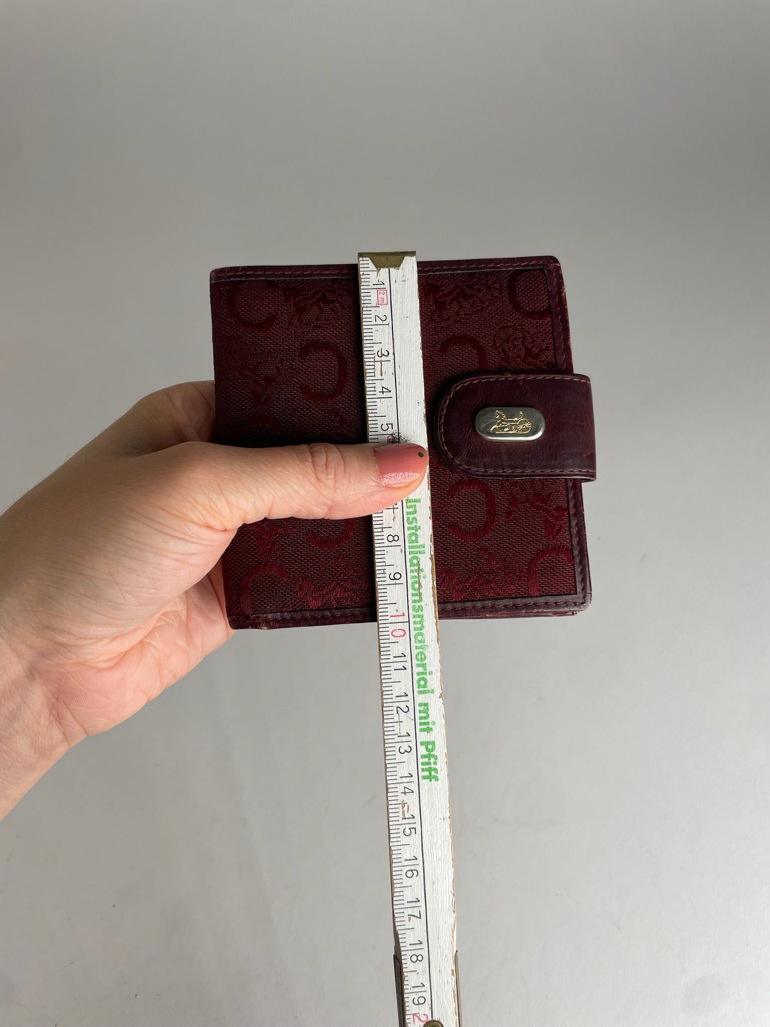 Celine Vintage Paris C Monogram Burgundy Size ONE SIZE - 9 Thumbnail