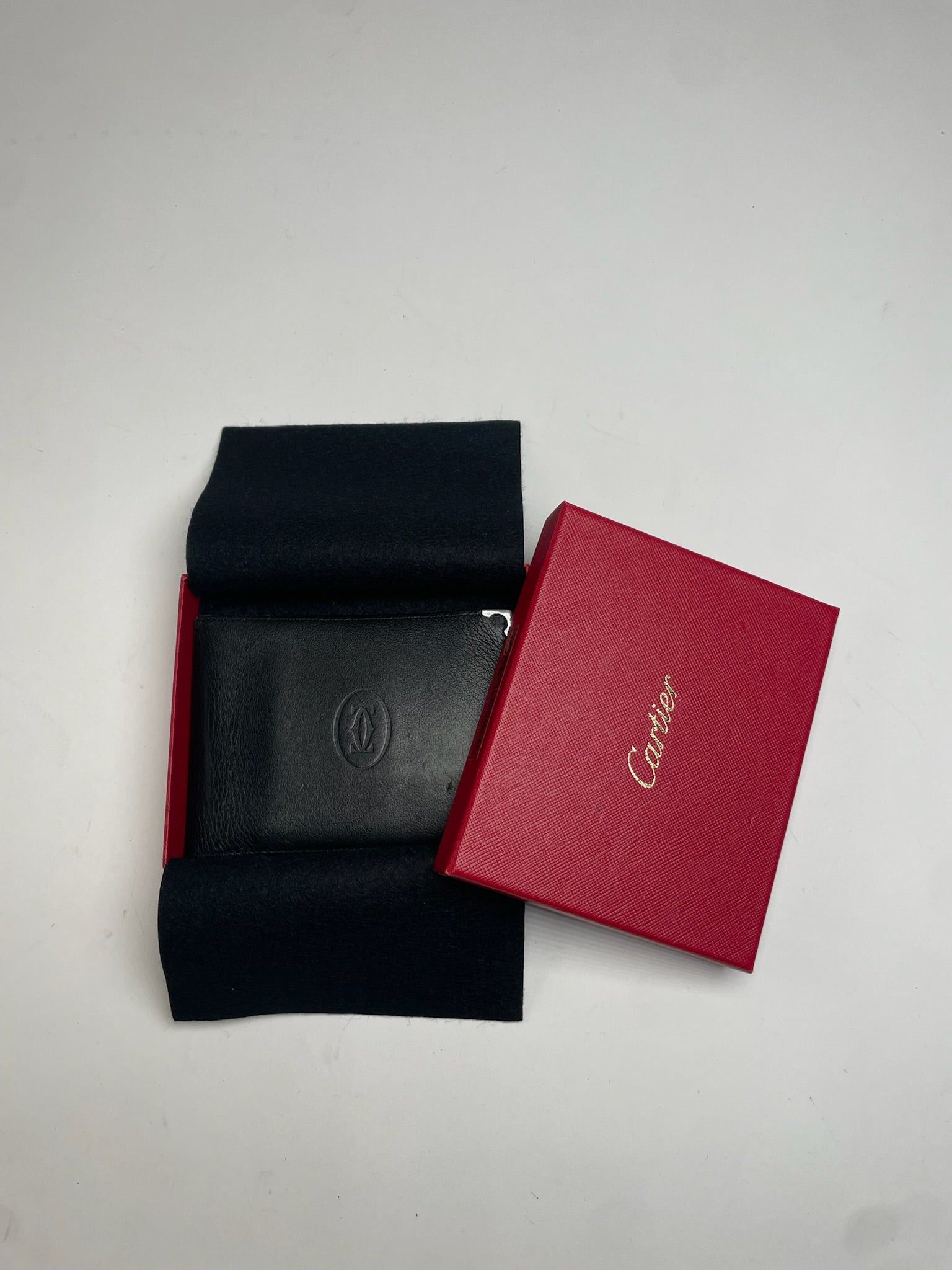 Cartier Vintage Leather Wallet Black Size ONE SIZE - 3 Thumbnail
