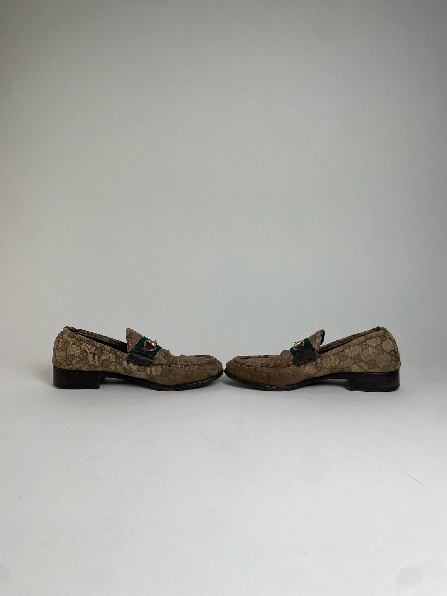 Gucci Vintage Monogram Horsebit Loafer EU37 Size US 6 / IT 36 - 2 Thumbnail