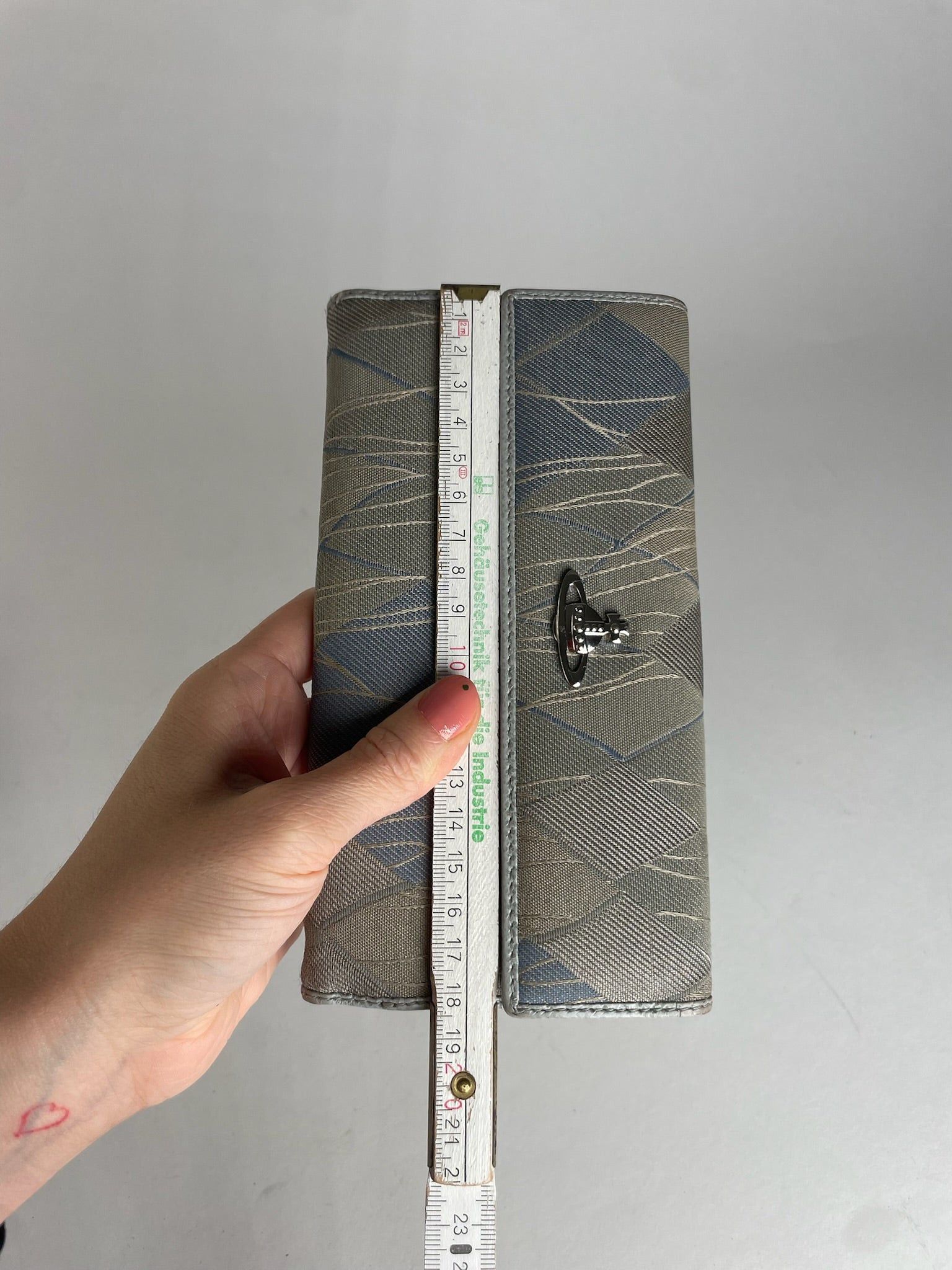 Vivienne Westwood Vintage Abstract Wallet Grey Blue Size ONE SIZE - 10 Thumbnail
