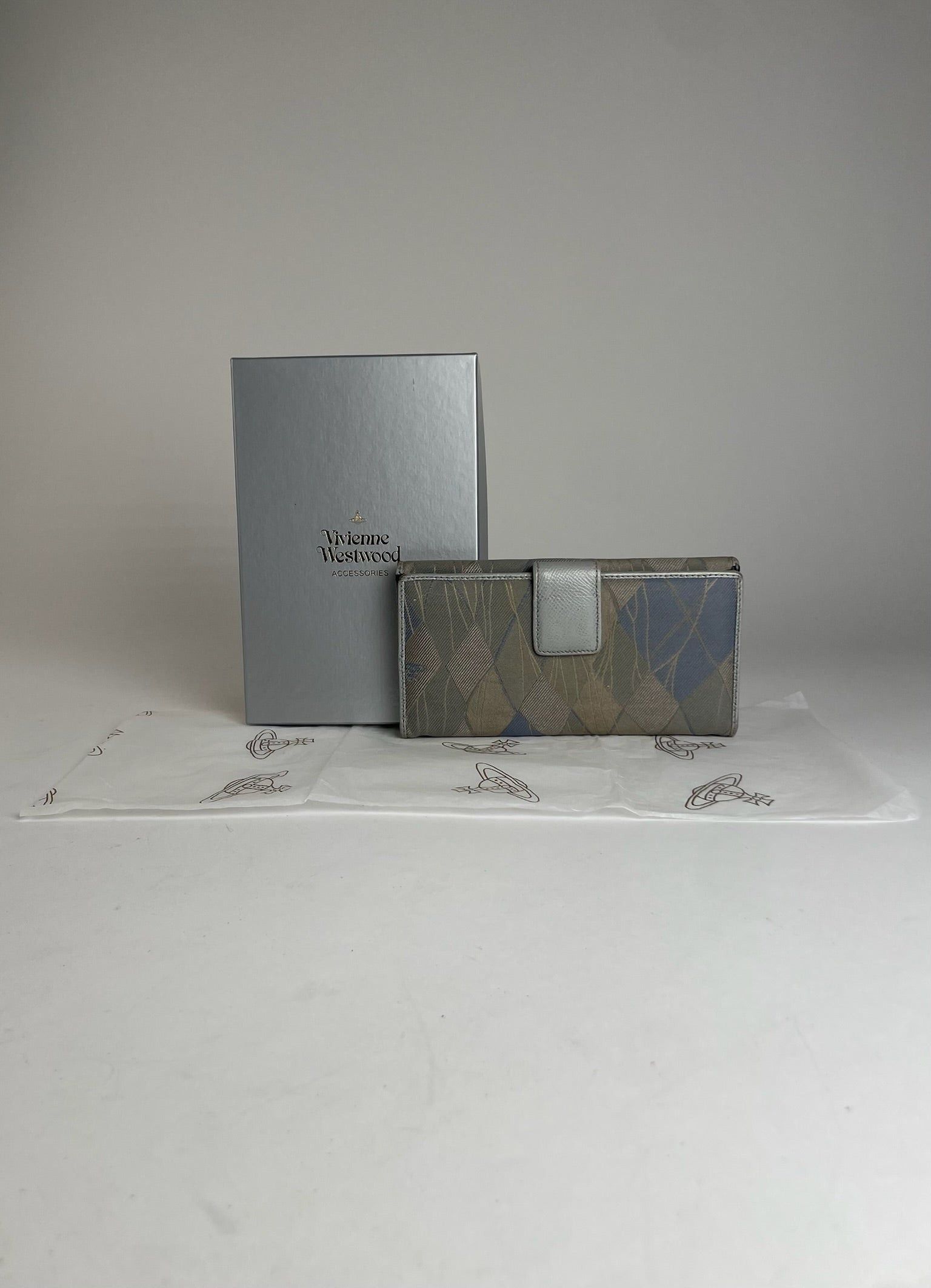 Vivienne Westwood Vintage Abstract Wallet Grey Blue Size ONE SIZE - 2 Thumbnail