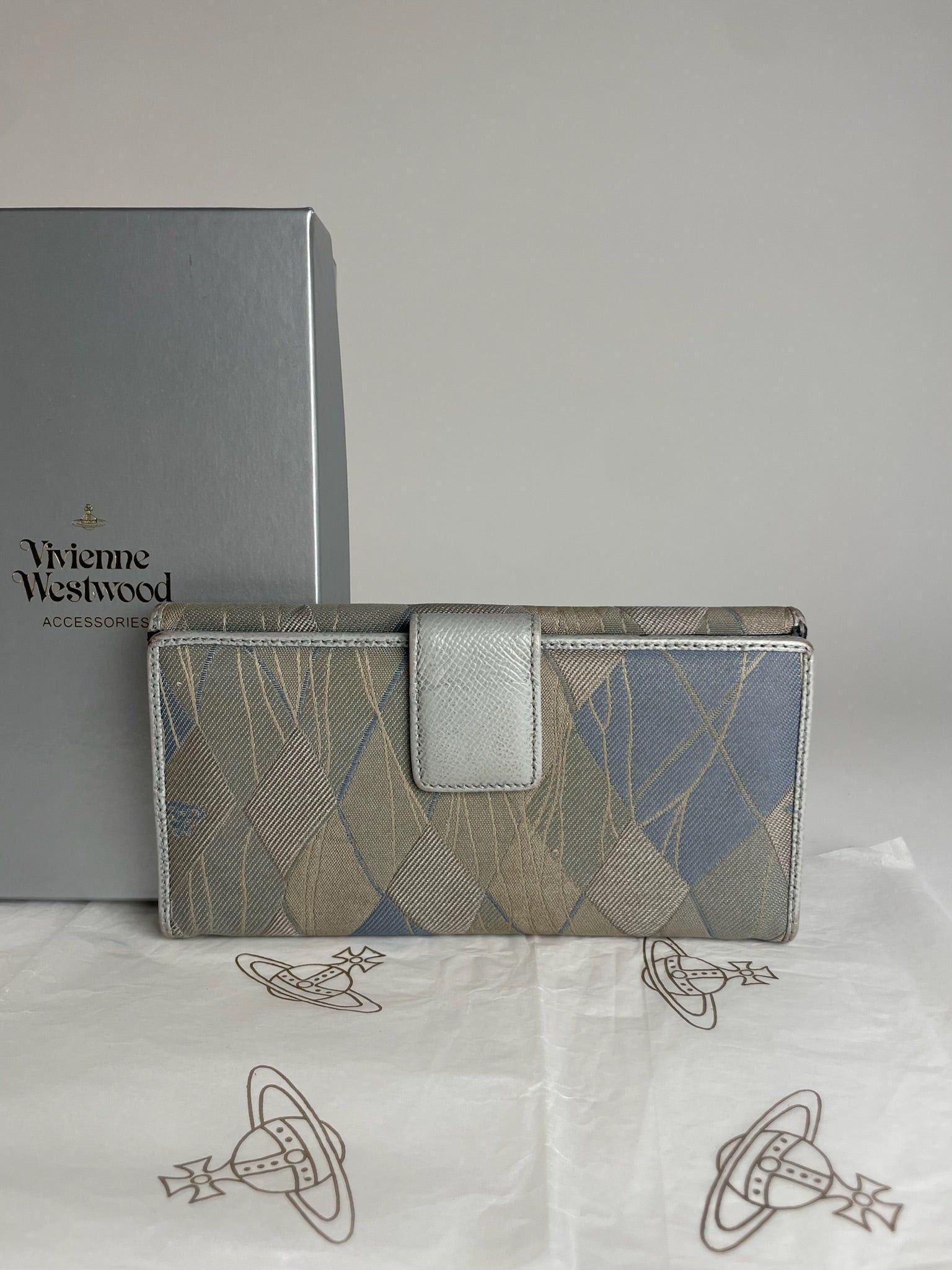 Vivienne Westwood Vintage Abstract Wallet Grey Blue Size ONE SIZE - 7 Thumbnail