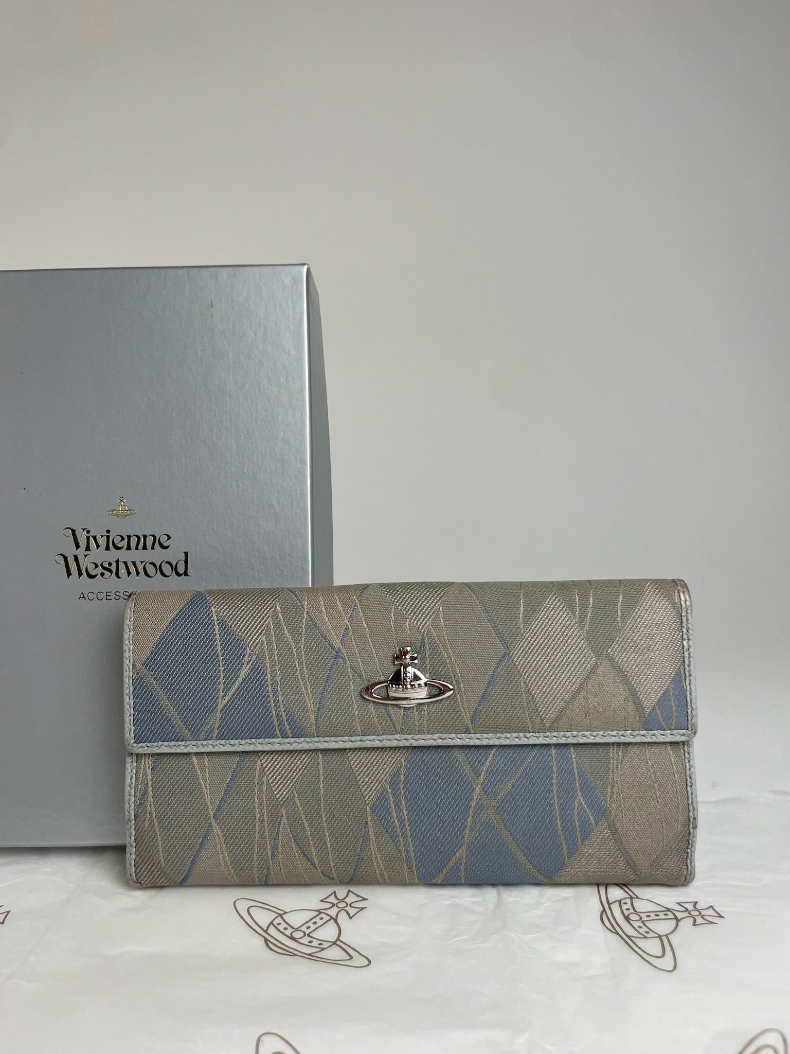 Vivienne Westwood Vintage Abstract Wallet Grey Blue Size ONE SIZE - 4 Thumbnail