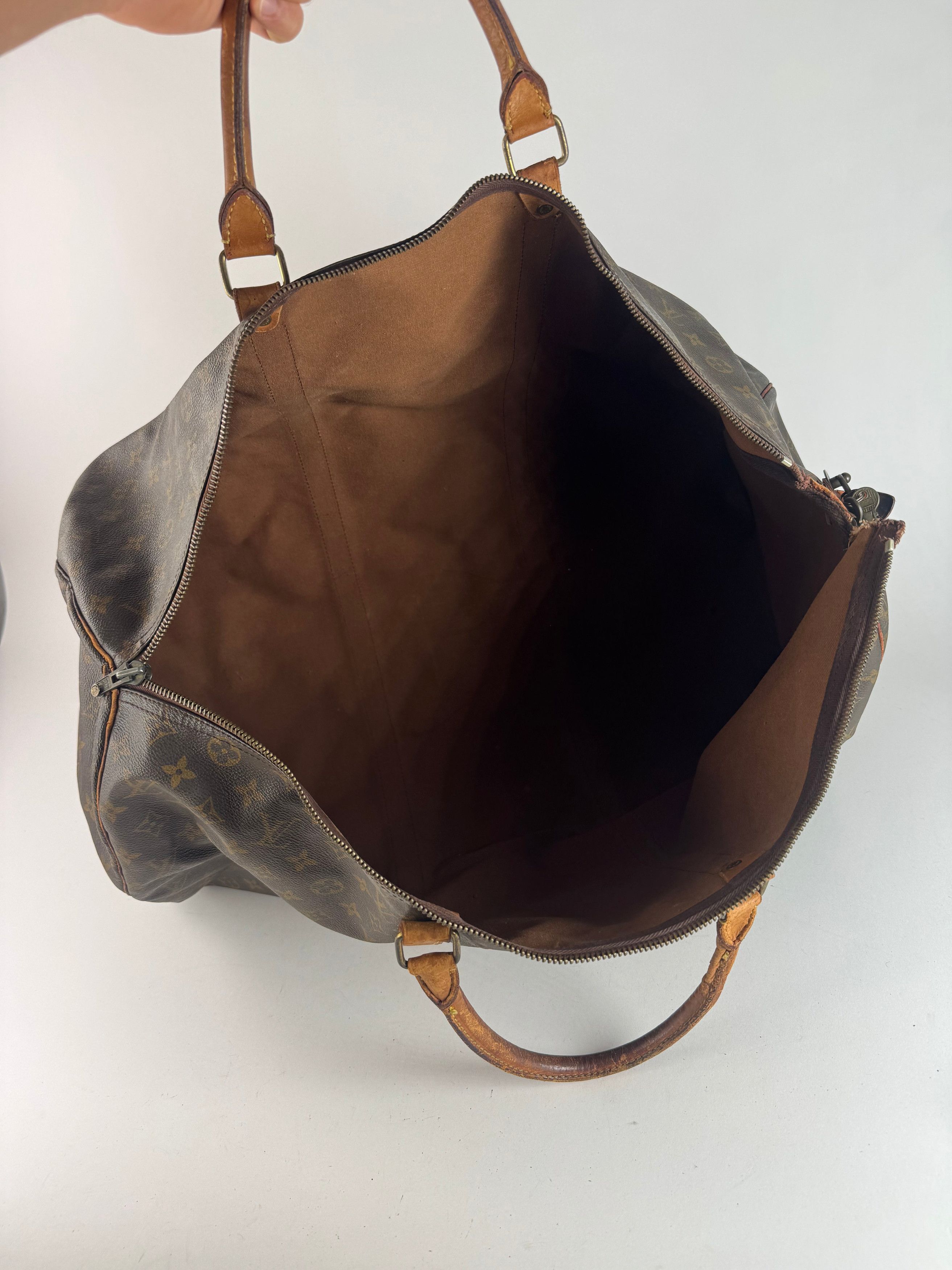 Louis Vuitton Vintage Monogram 60keepball leather duffel bag brown Size ONE SIZE - 3 Thumbnail