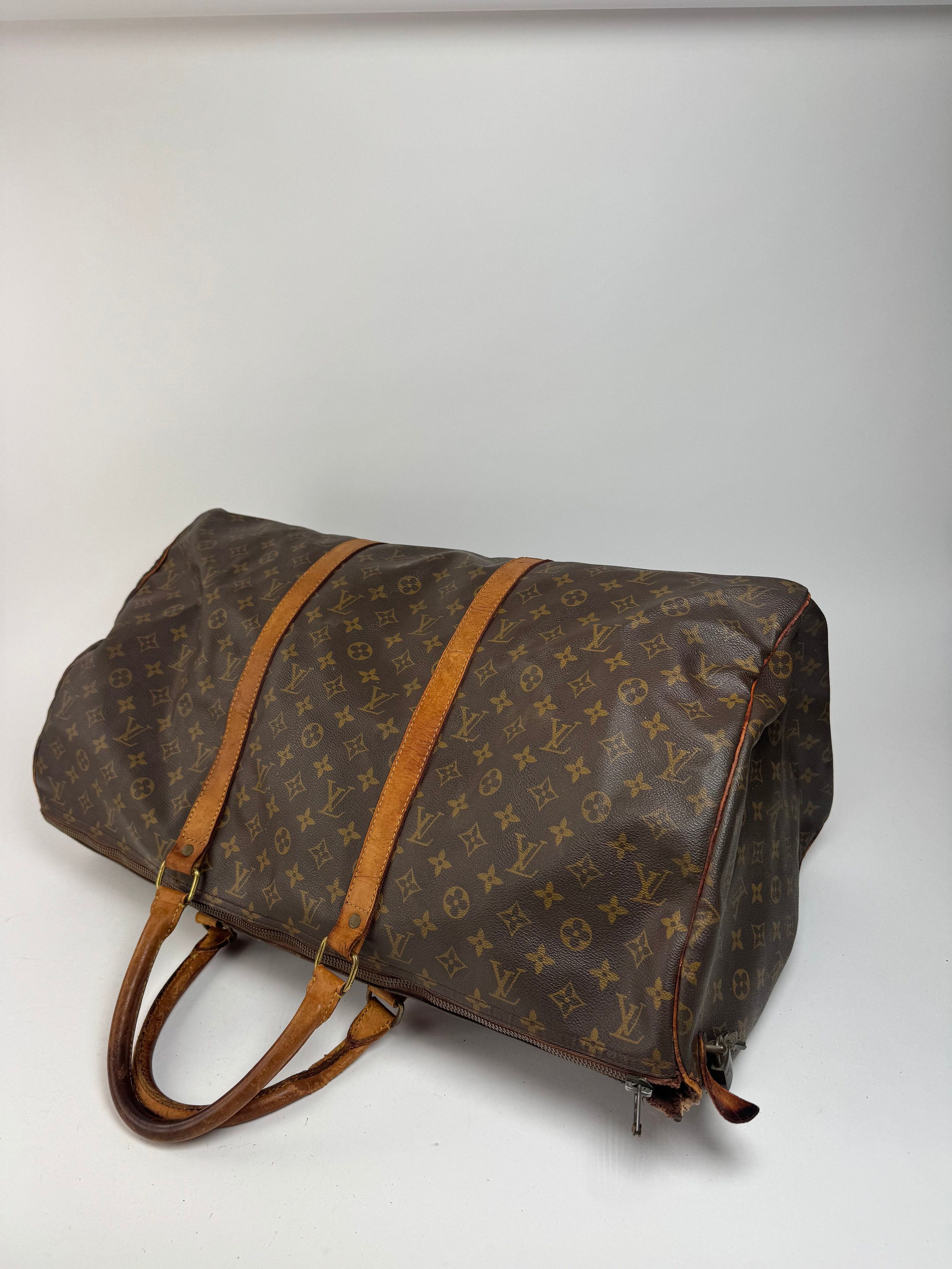 Louis Vuitton Vintage Monogram 60keepball leather duffel bag brown Size ONE SIZE - 8 Thumbnail