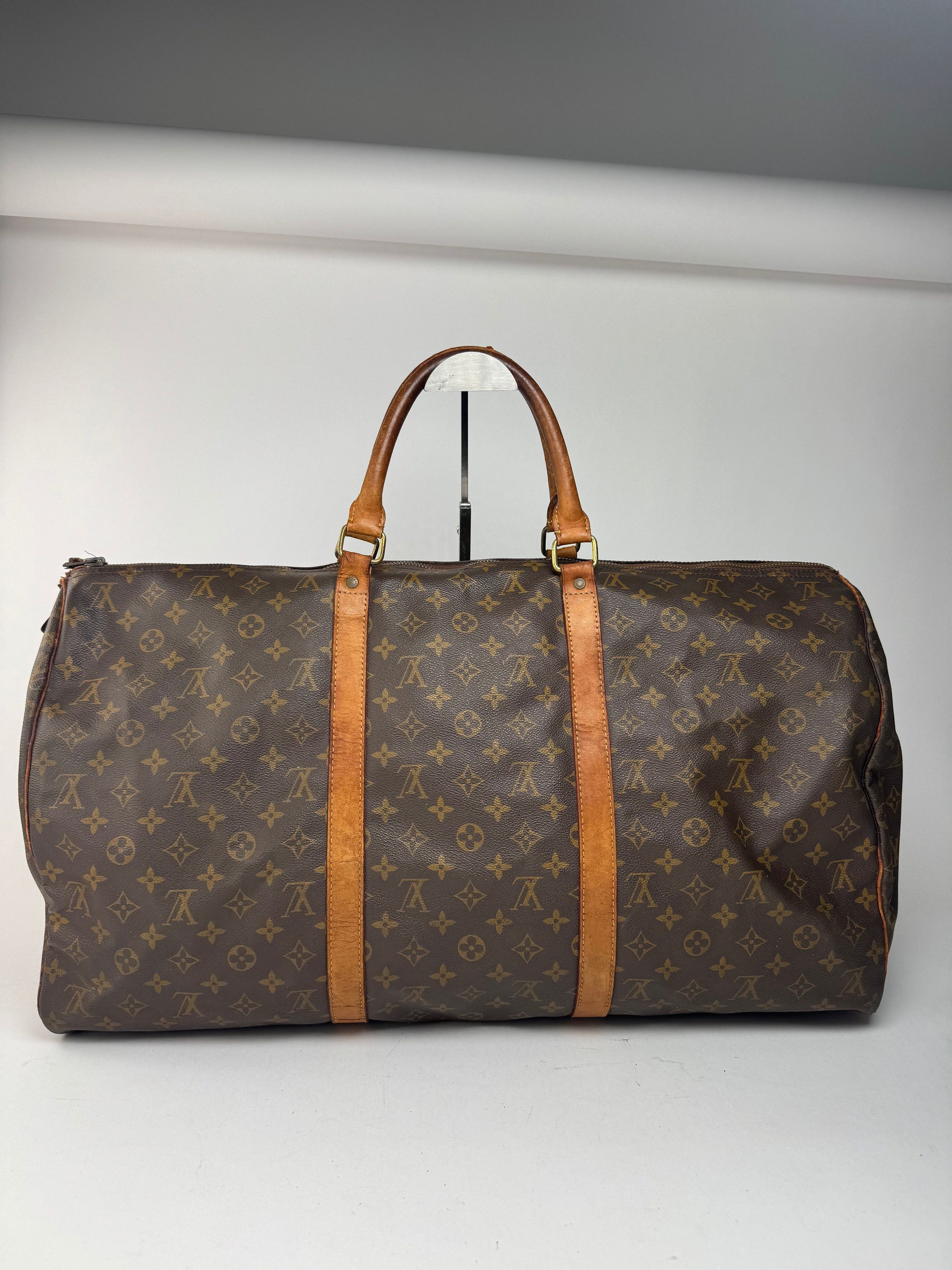 Louis Vuitton Vintage Monogram 60keepball leather duffel bag brown Size ONE SIZE - 5 Thumbnail