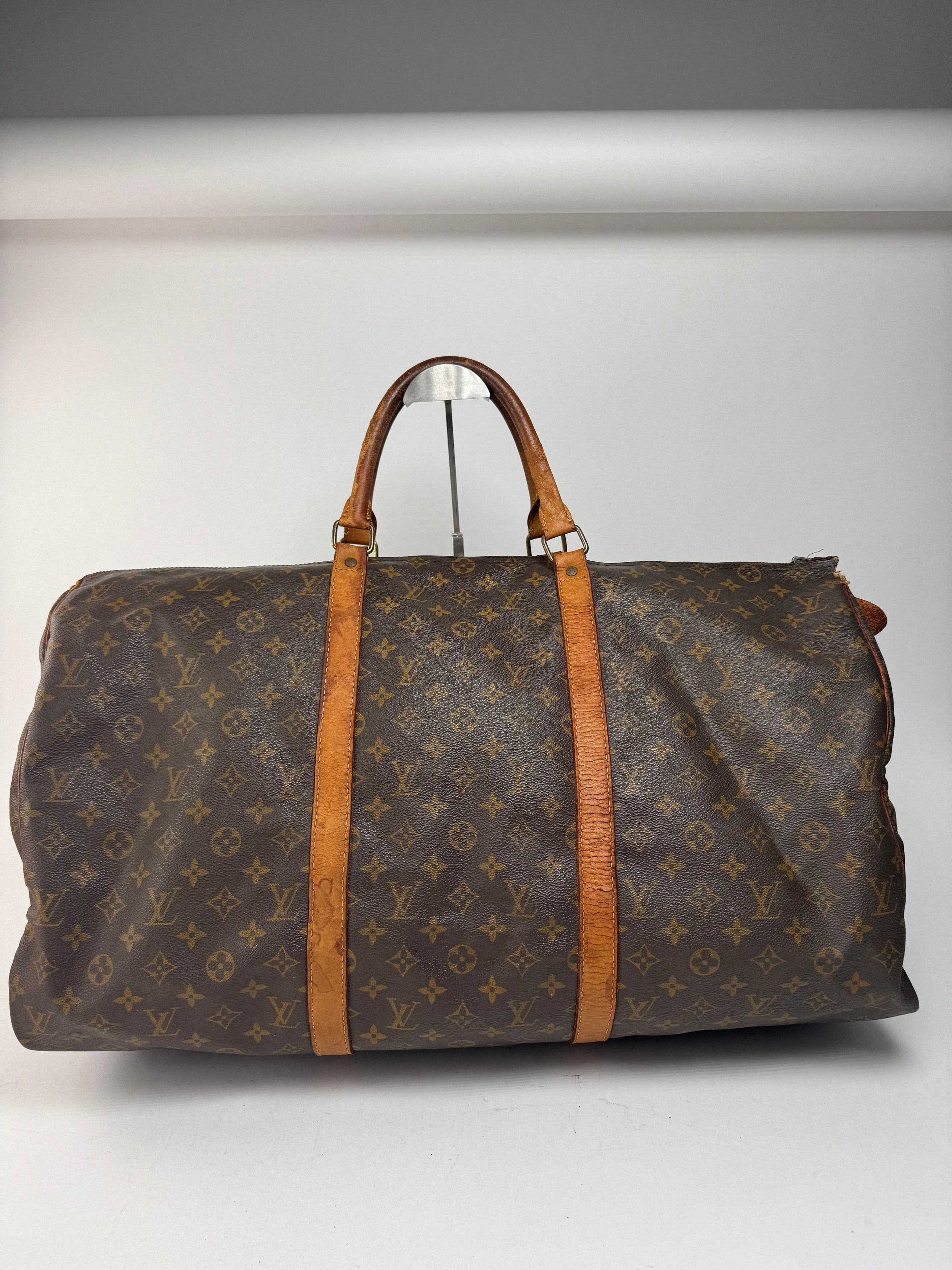 Louis Vuitton Vintage Monogram 60keepball leather duffel bag brown Size ONE SIZE - 14 Thumbnail