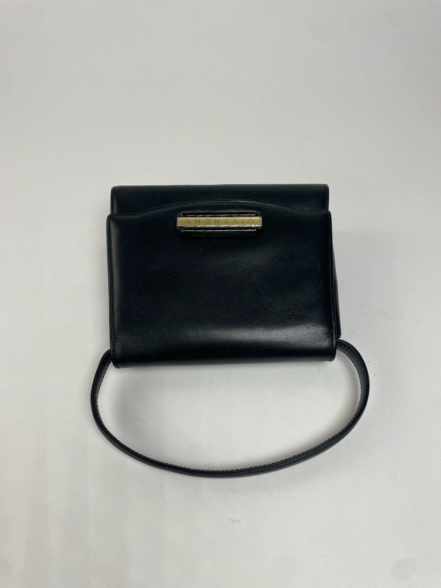 Givenchy Vintage Leather Handbag Black Size ONE SIZE - 5 Thumbnail